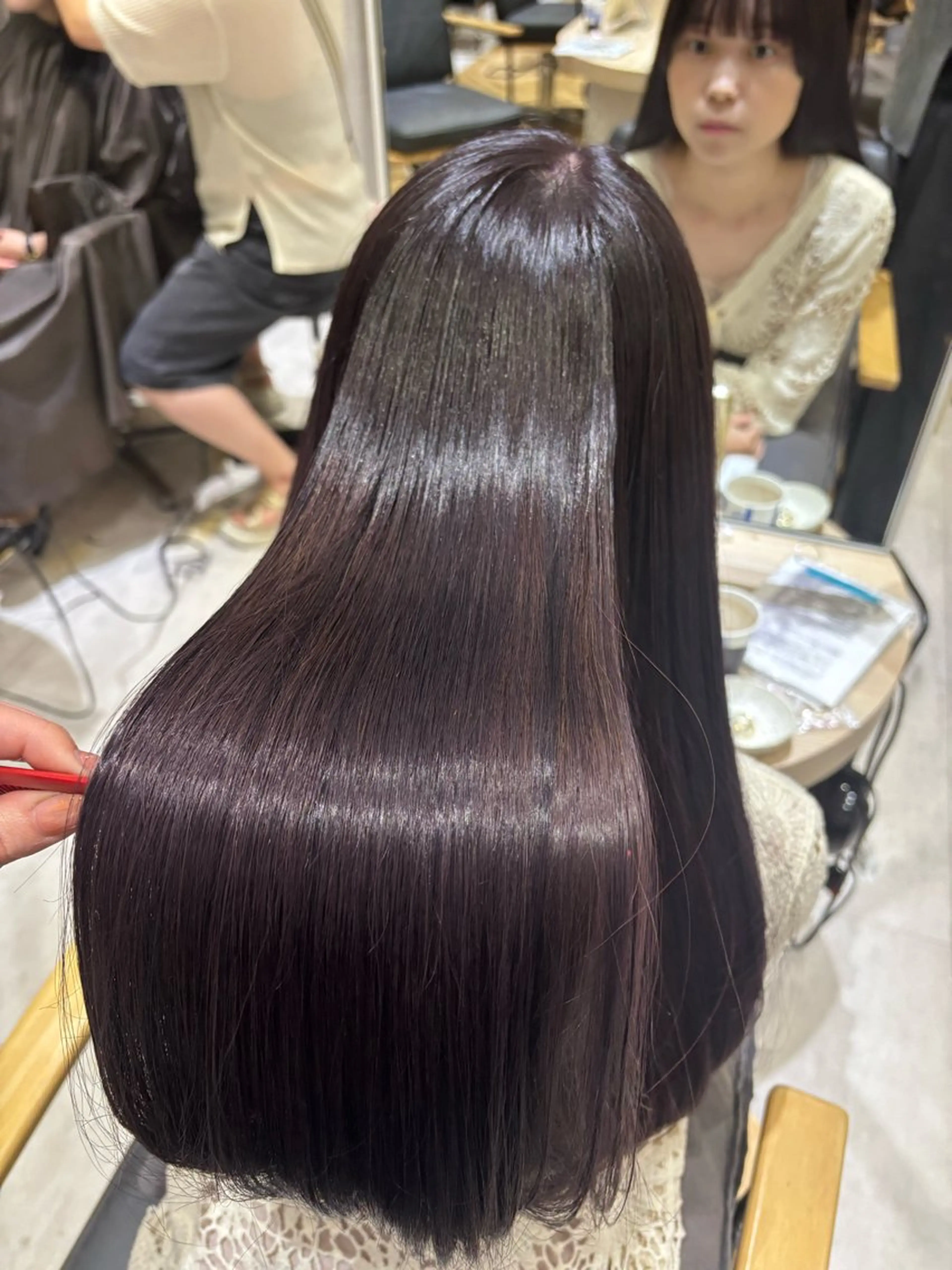 ロング カラー ケアカラー ラベンダーカラー 髪質改善 トリートメント 🌿透明感ヘア 園田　朱梨🌿のヘアスタイル