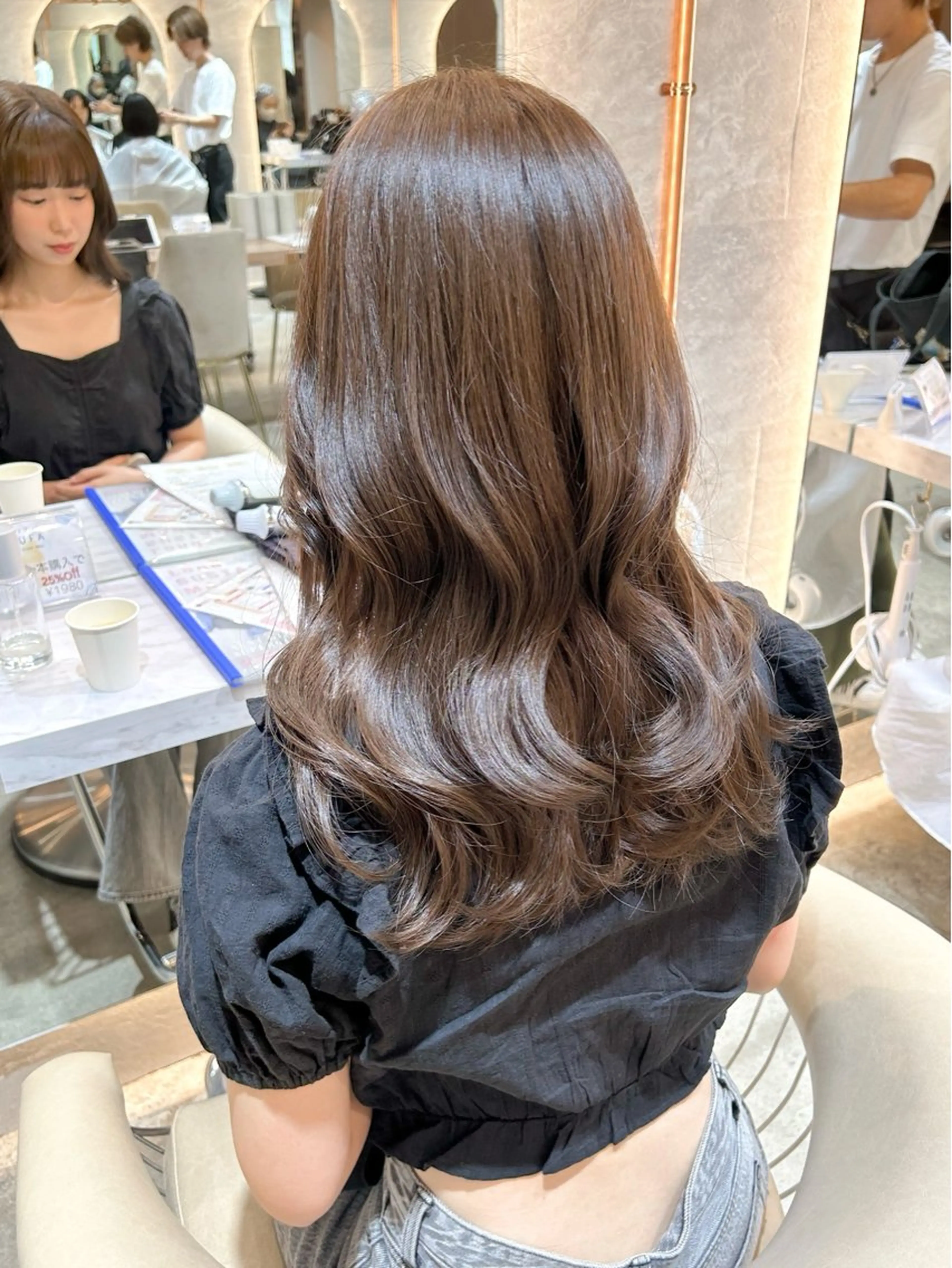 セミロング 縮毛矯正/韓国ヘア /レイヤー🎀ミズキのヘアスタイル