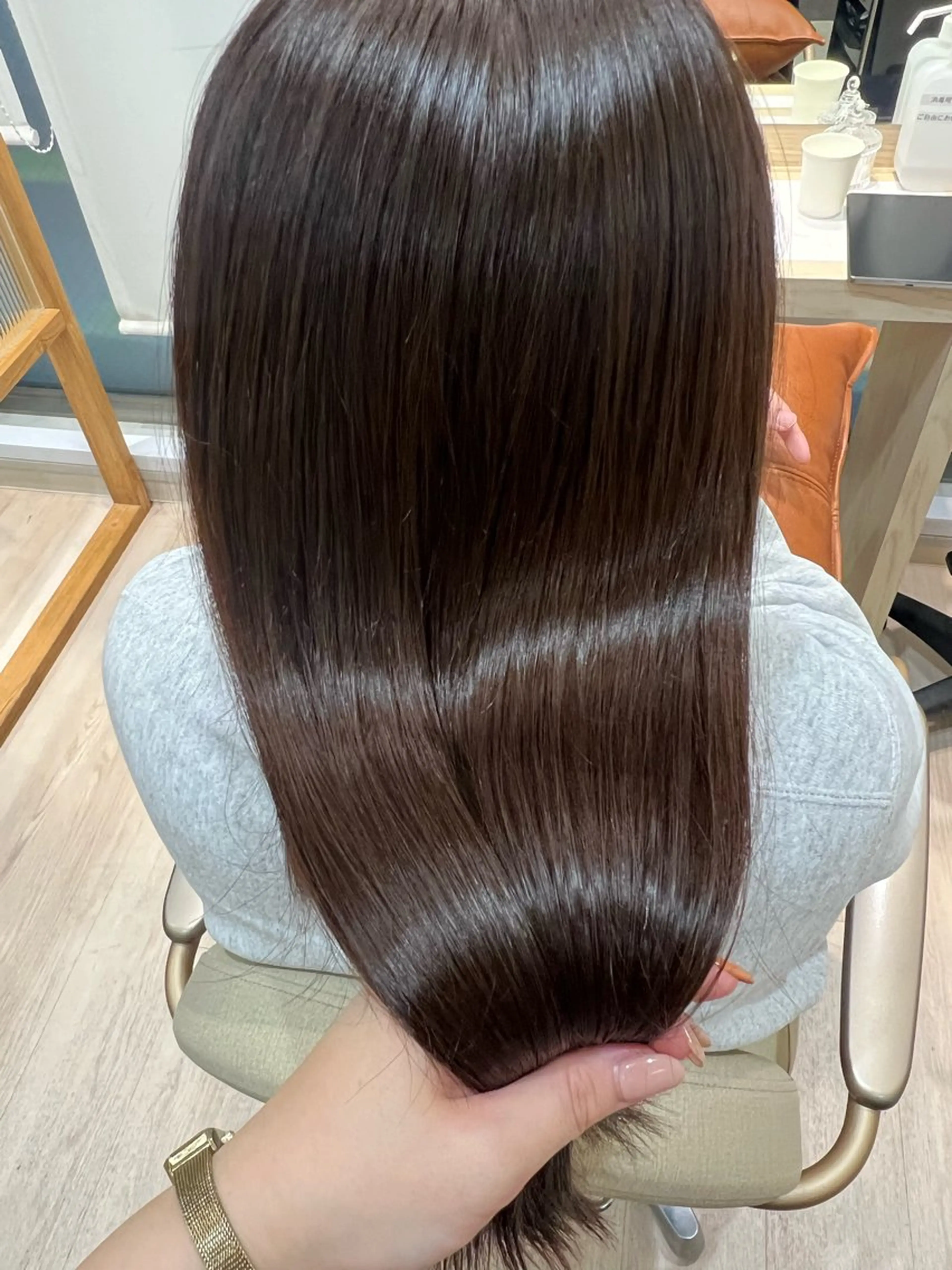 セミロング カラー ブラウンカラー カット ヘアカラー トリートメント ✨🌿大人可愛い愛さ れhair🌿✨松本のヘアスタイル