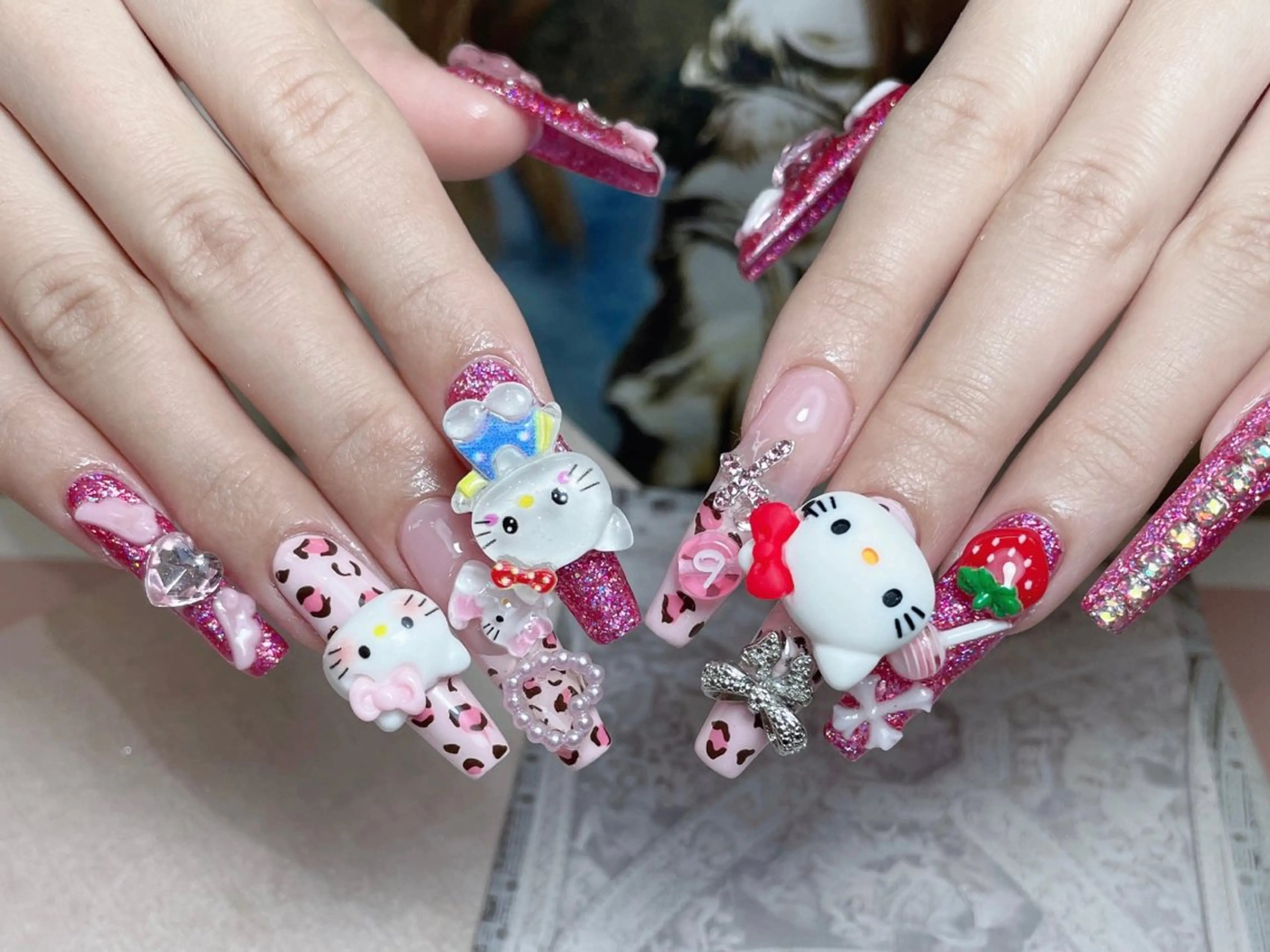 ネイル ロングネイル ハンドネイル Melody Nail所属・Melody  3D/スカルプ専門店のネイルデザイン