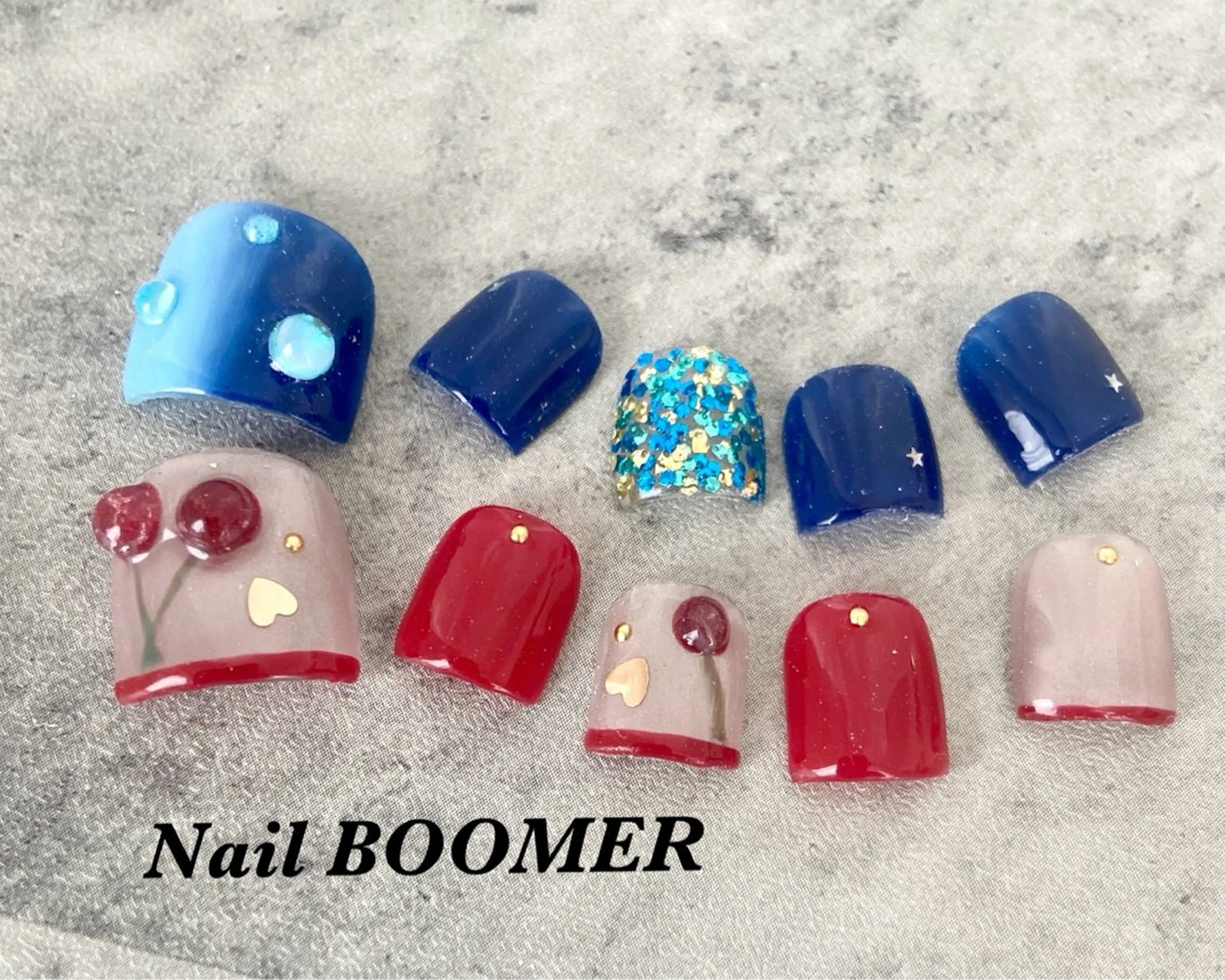 ネイル フットネイル ネイル ブーマーのネイルデザイン