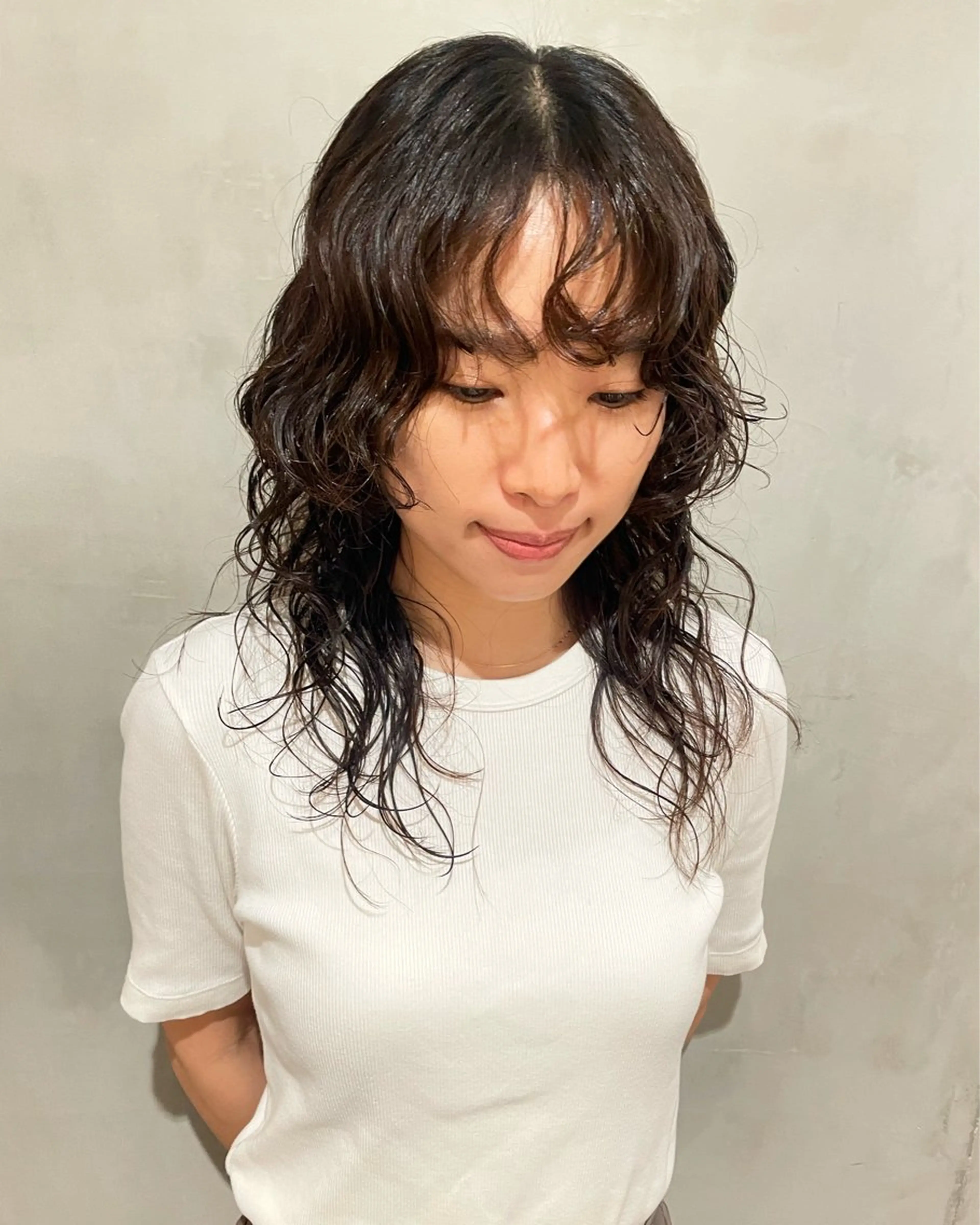 ミディアム パーマ カット パーマ トリートメント 優作 〜圧倒的信頼〜のヘアスタイル