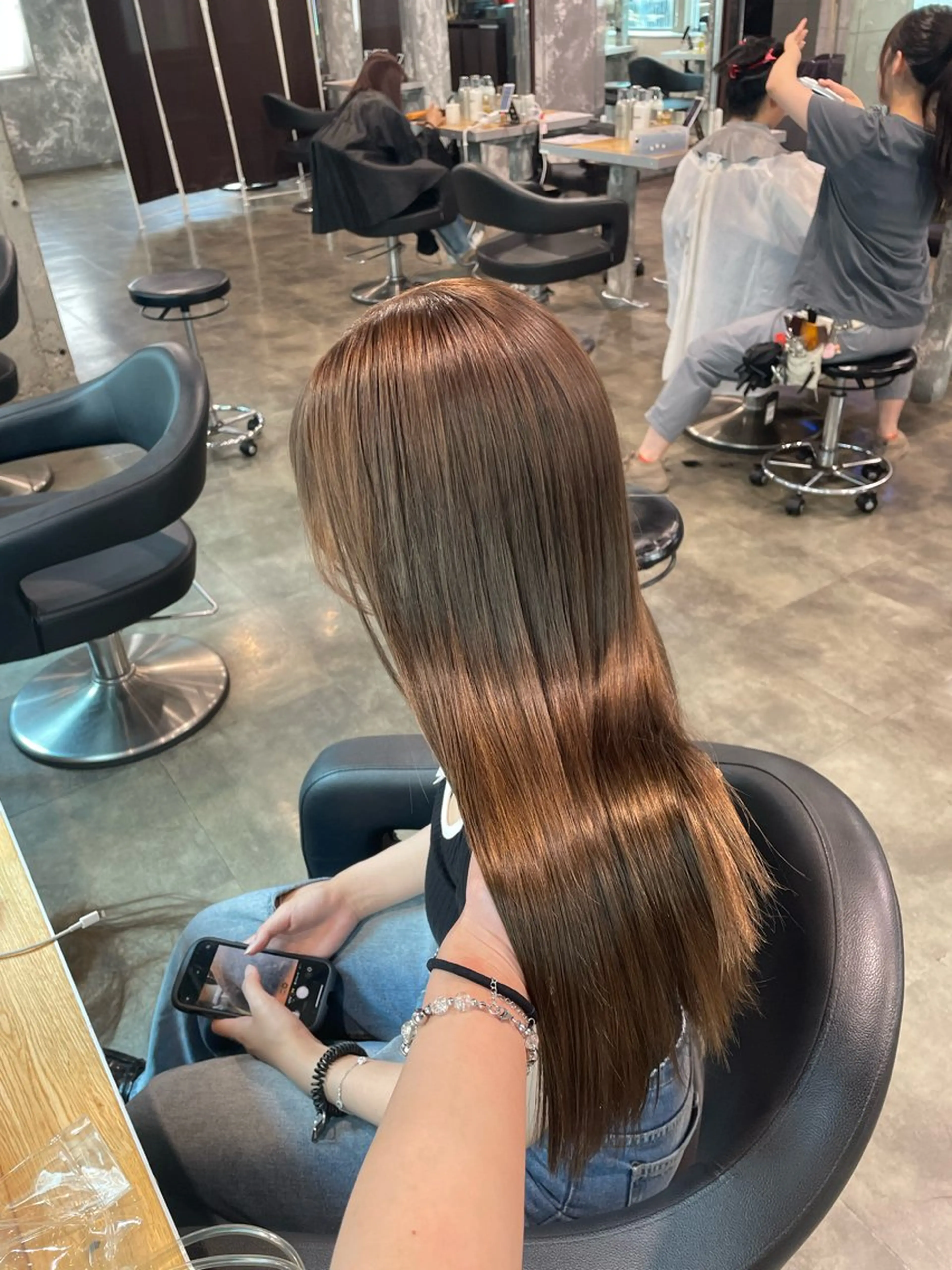 カラー ヘアカラー トリートメント ヘアセット 🤍透明感韓国 レディ/まりん🤍のヘアスタイル