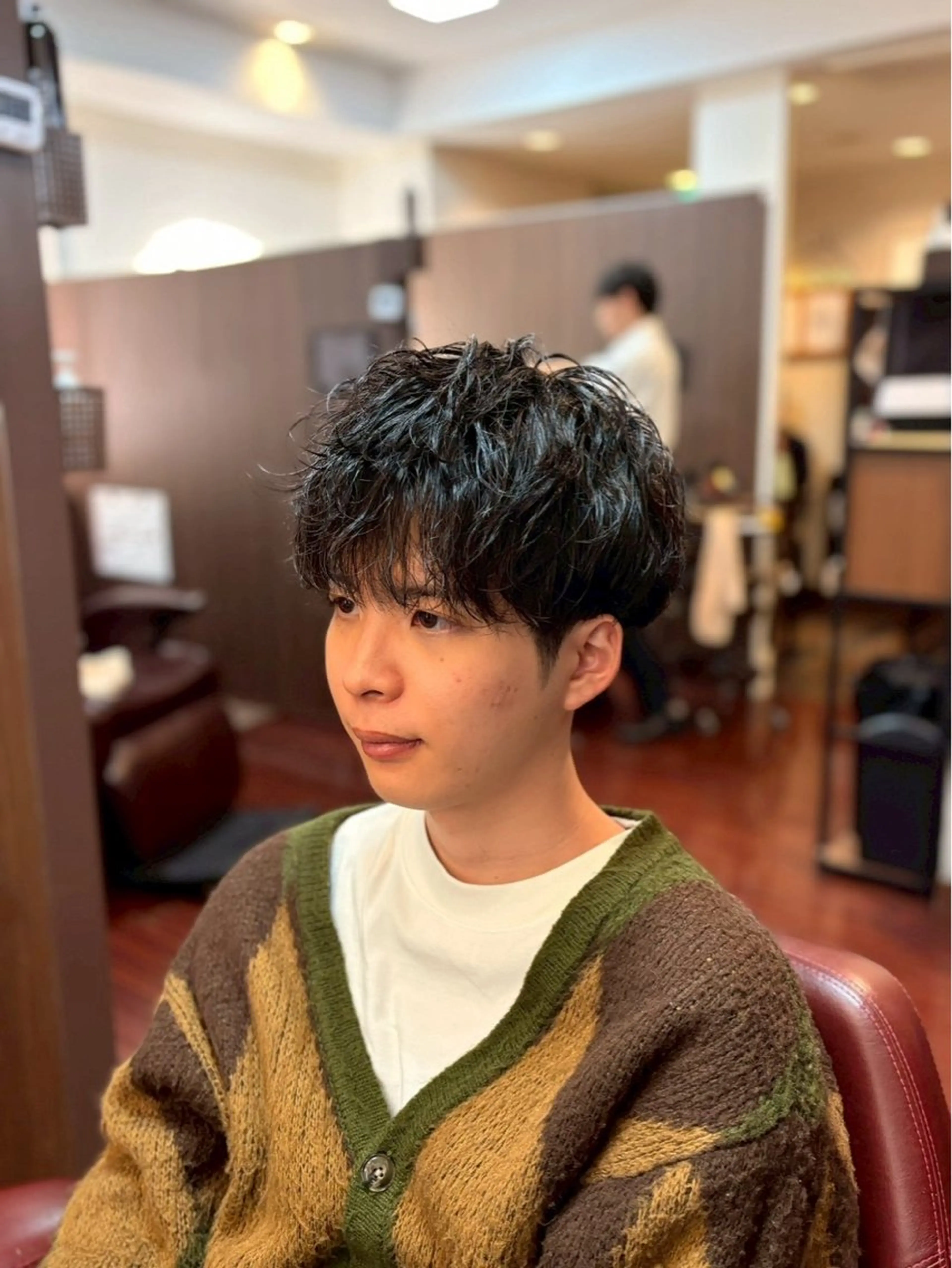 ショート カット パーマ K-STYLE  HAIR  STUDIO  有楽町店所属・メンズパーマ特化/ 福田のヘアスタイル