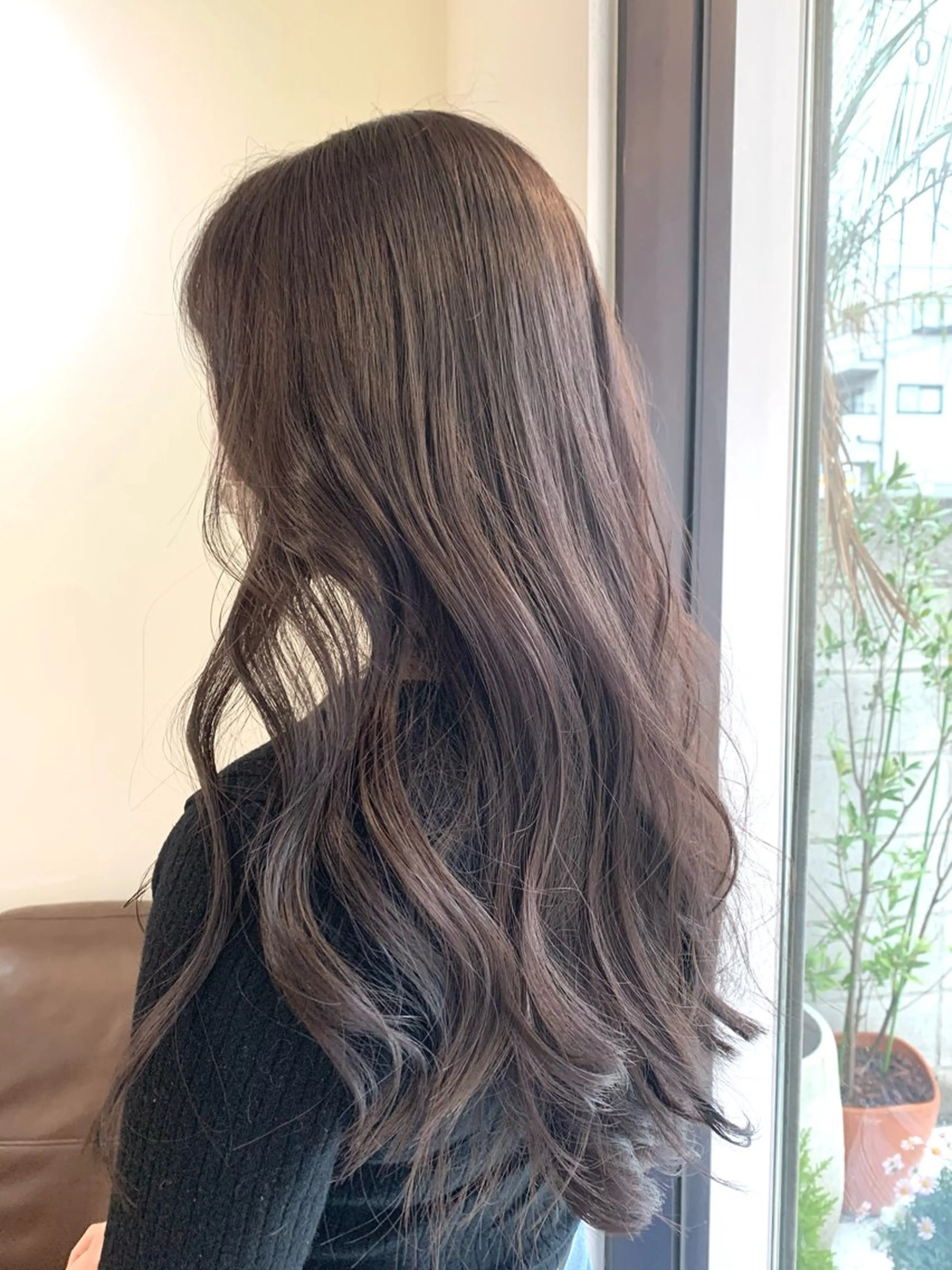 ロング カラー ベージュカラー ブラウンカラー ブラウンベージュ メンズパーマ✨️村越 雄斗のヘアスタイル