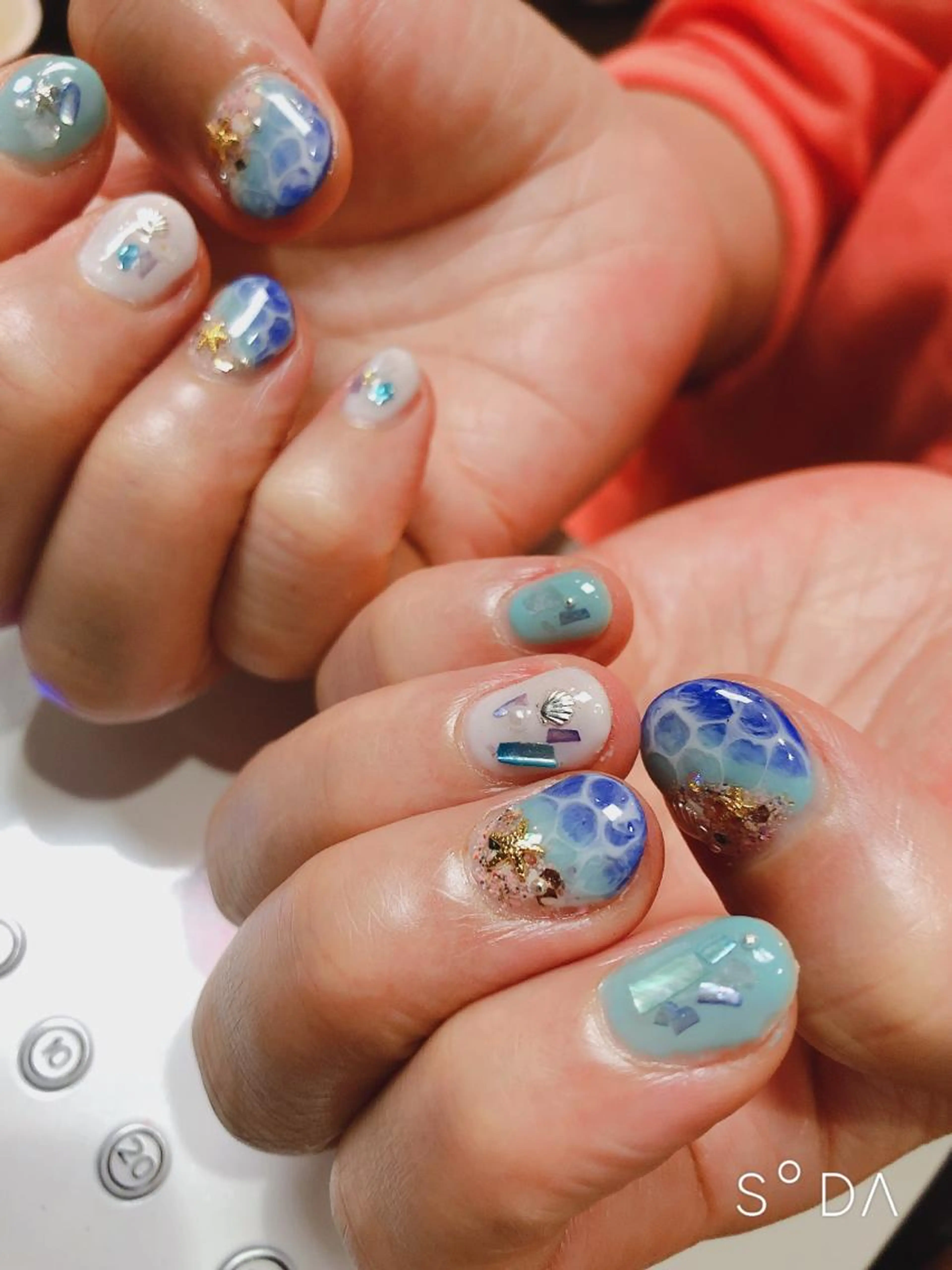 ハンドネイル(持ち込みデザインOK)¥8,900->¥7,900の写真