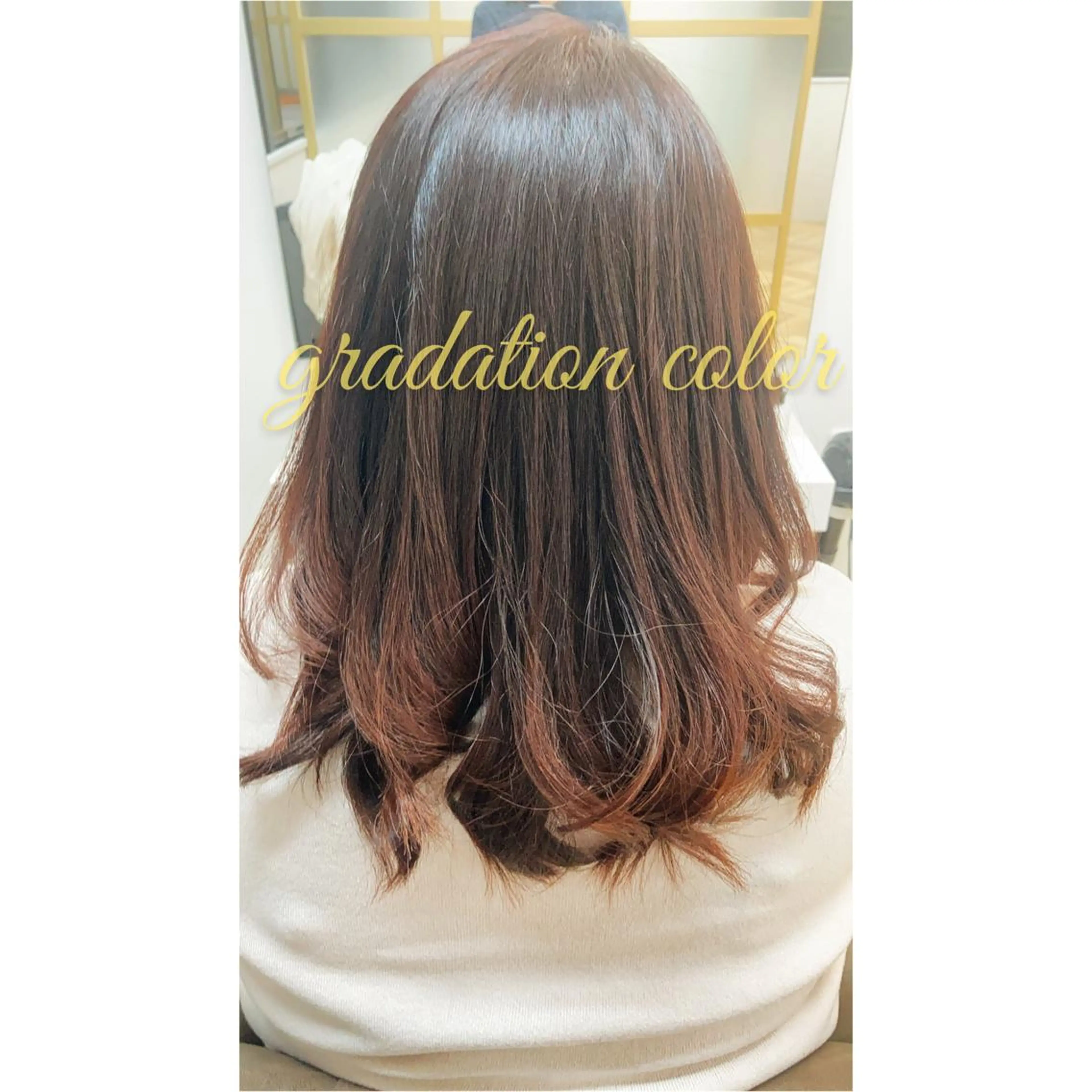 ミディアム カラー ヘアアレンジ カット ヘアカラー トリートメント 伊藤 祐輝のヘアスタイル