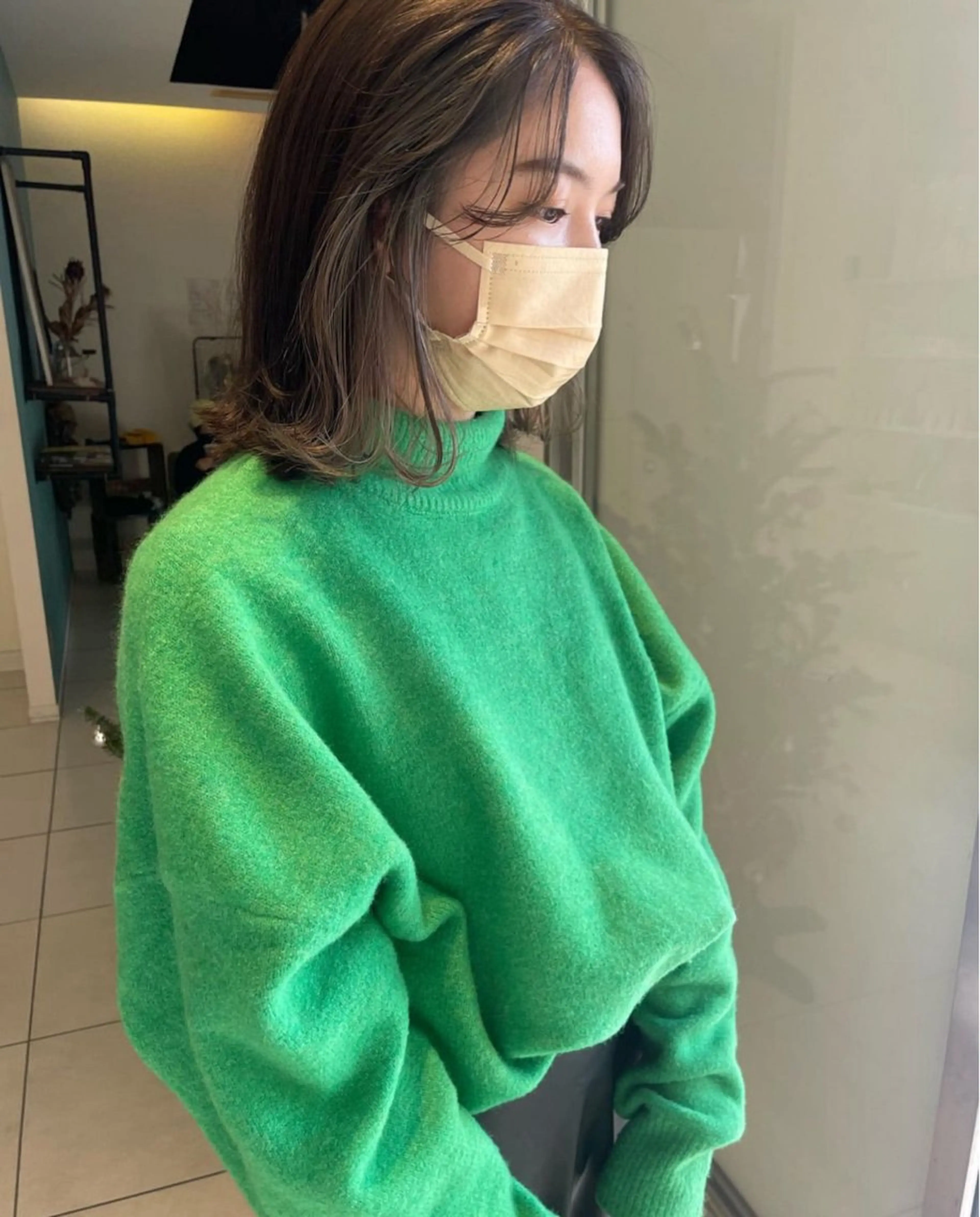 ミディアム ヘアカラー トリートメント ハイトーン/ 髪質改善/ヒロタリカのヘアスタイル