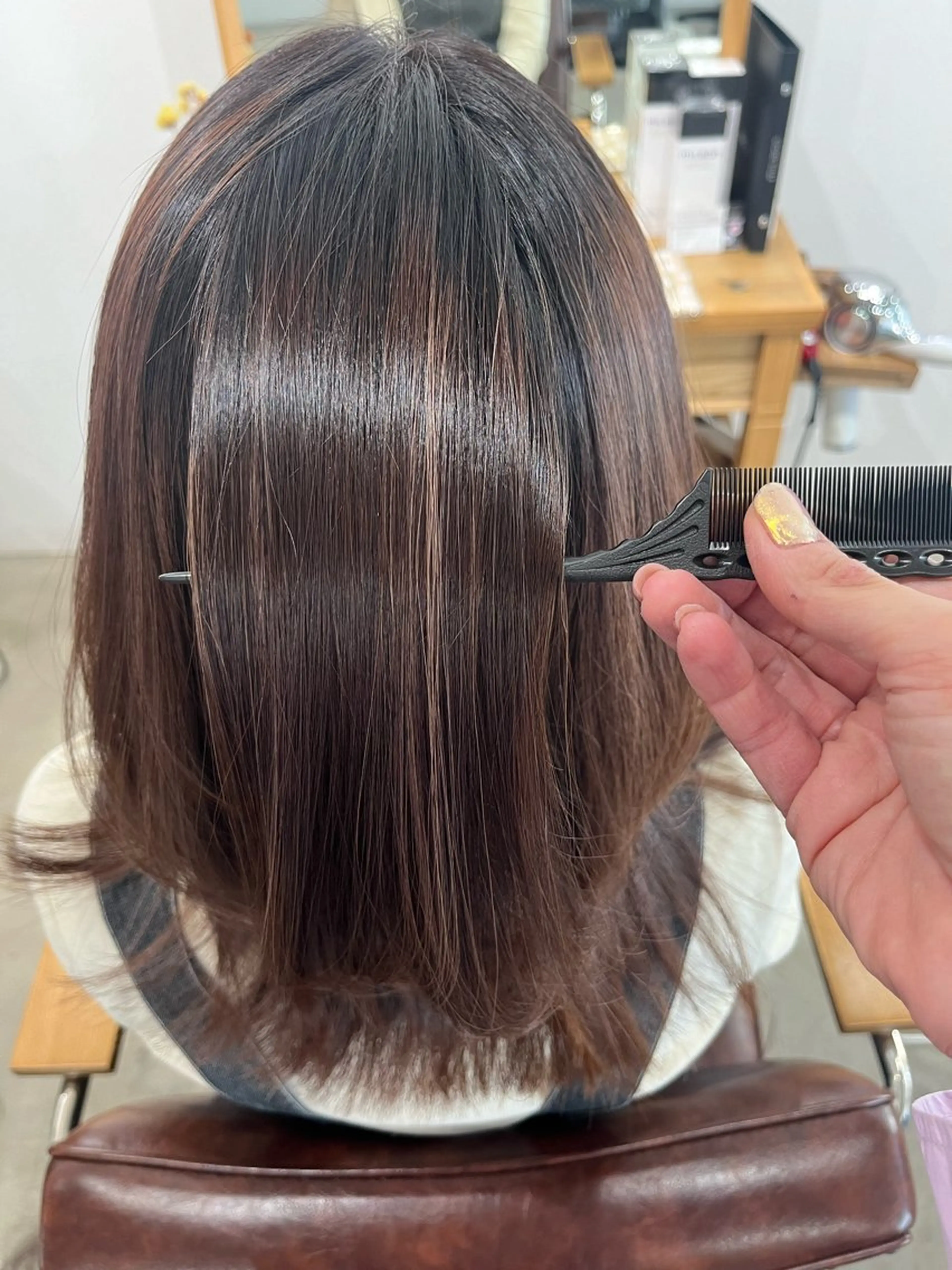 髪質改善カラー＋カット＋パーソナルトリートメントの写真