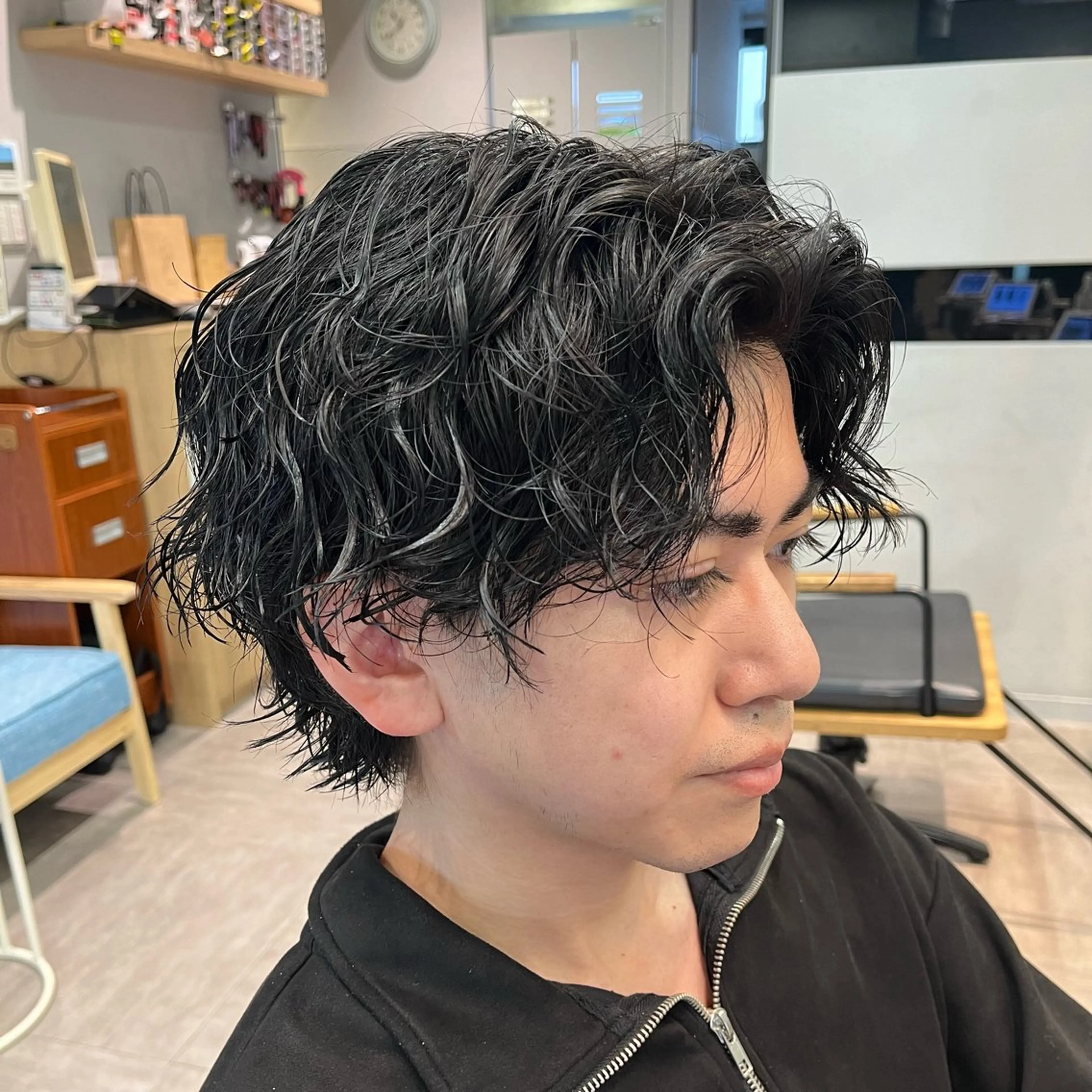メンズ メンズカット パーマ飯野友喜のヘアスタイル