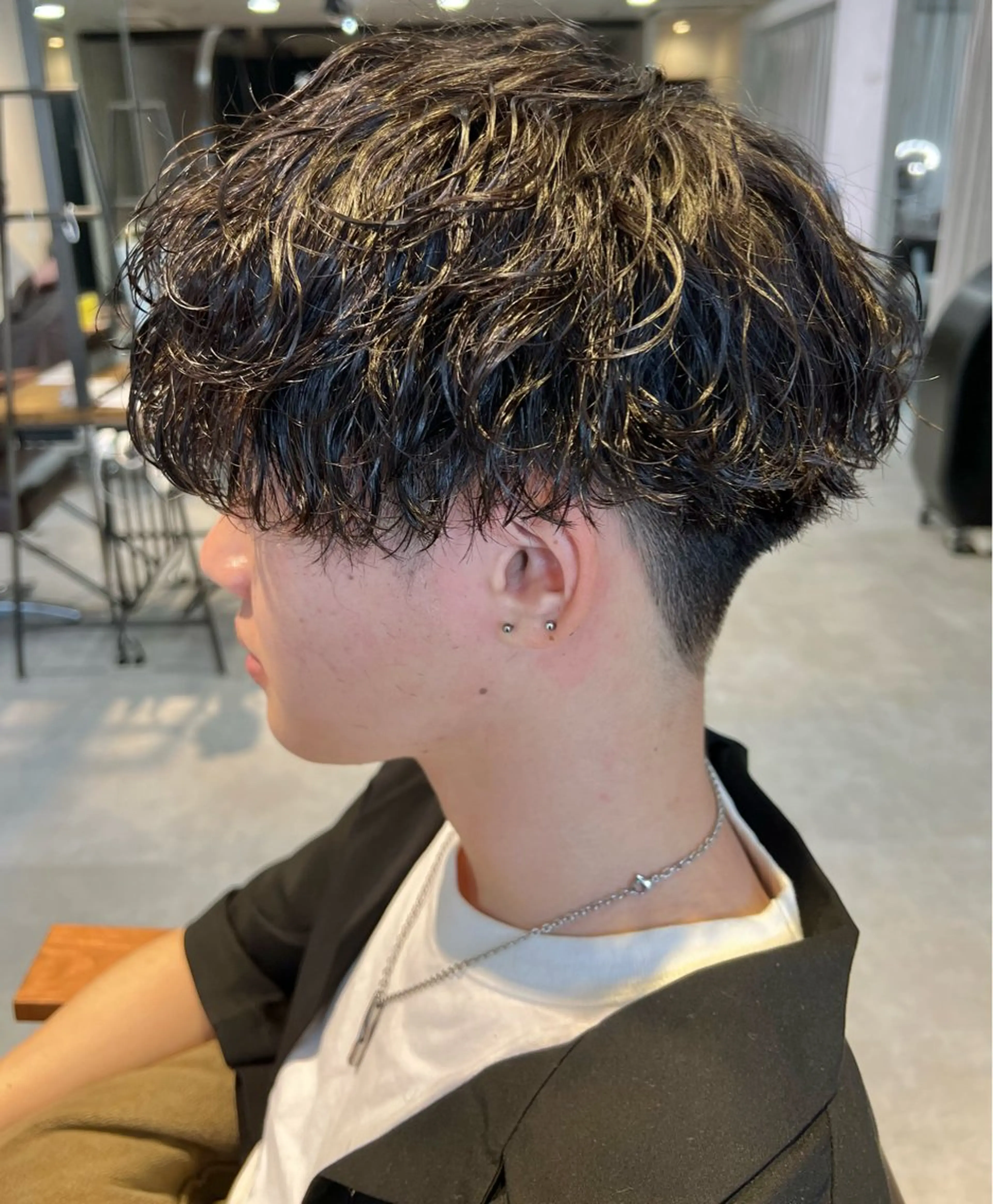 パーマ メンズ カット パーマ LICO HAIR＆RELAXATION 名駅店所属・メンズ特化美容師/ パーマ/波巻き/陸翔のヘアスタイル