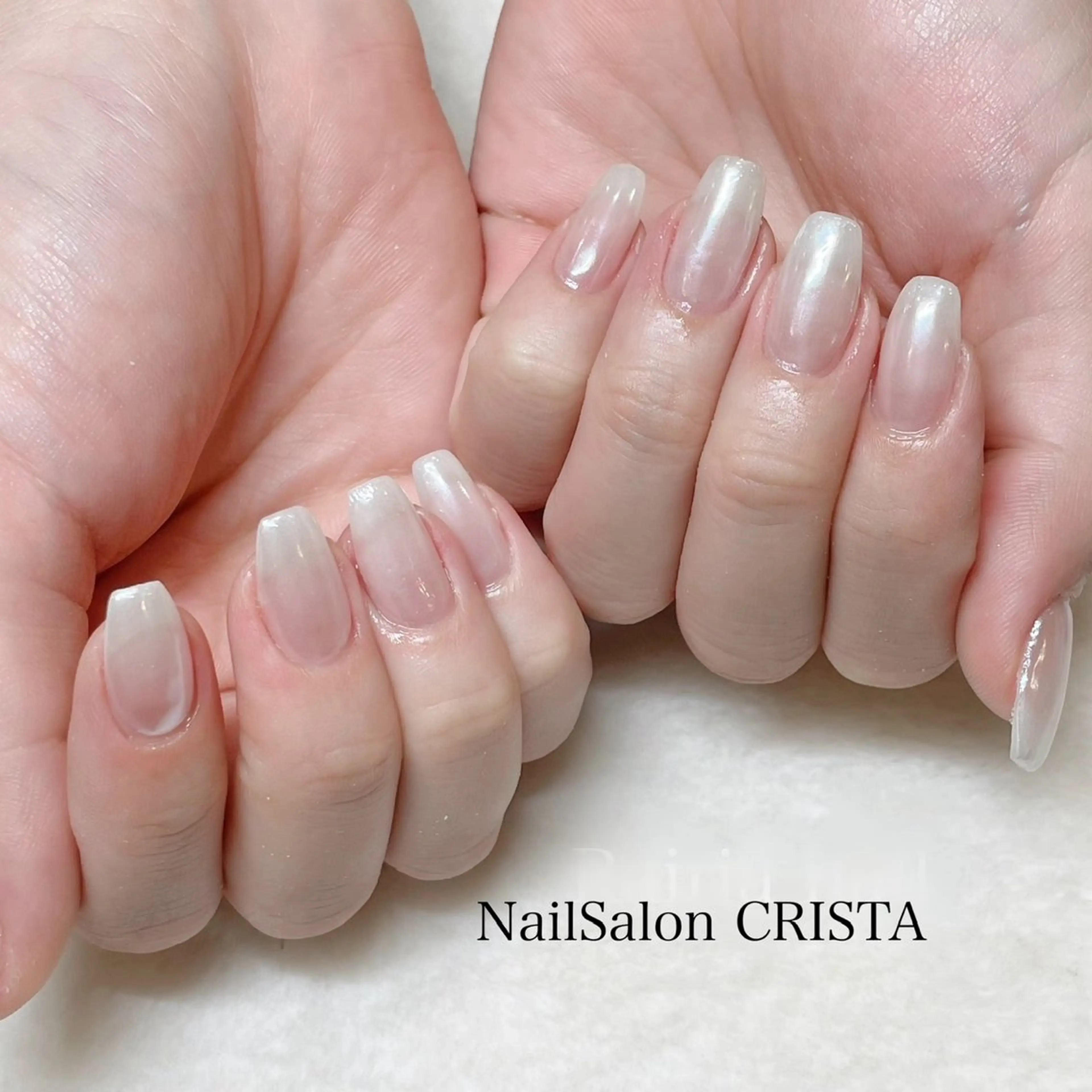 ネイル フットネイル ジェルネイル マグネットネイル オフィスネイル ワンカラーネイル NAILSALON CRISTA所属・🤍CRISTA yui🤍のネイルデザイン