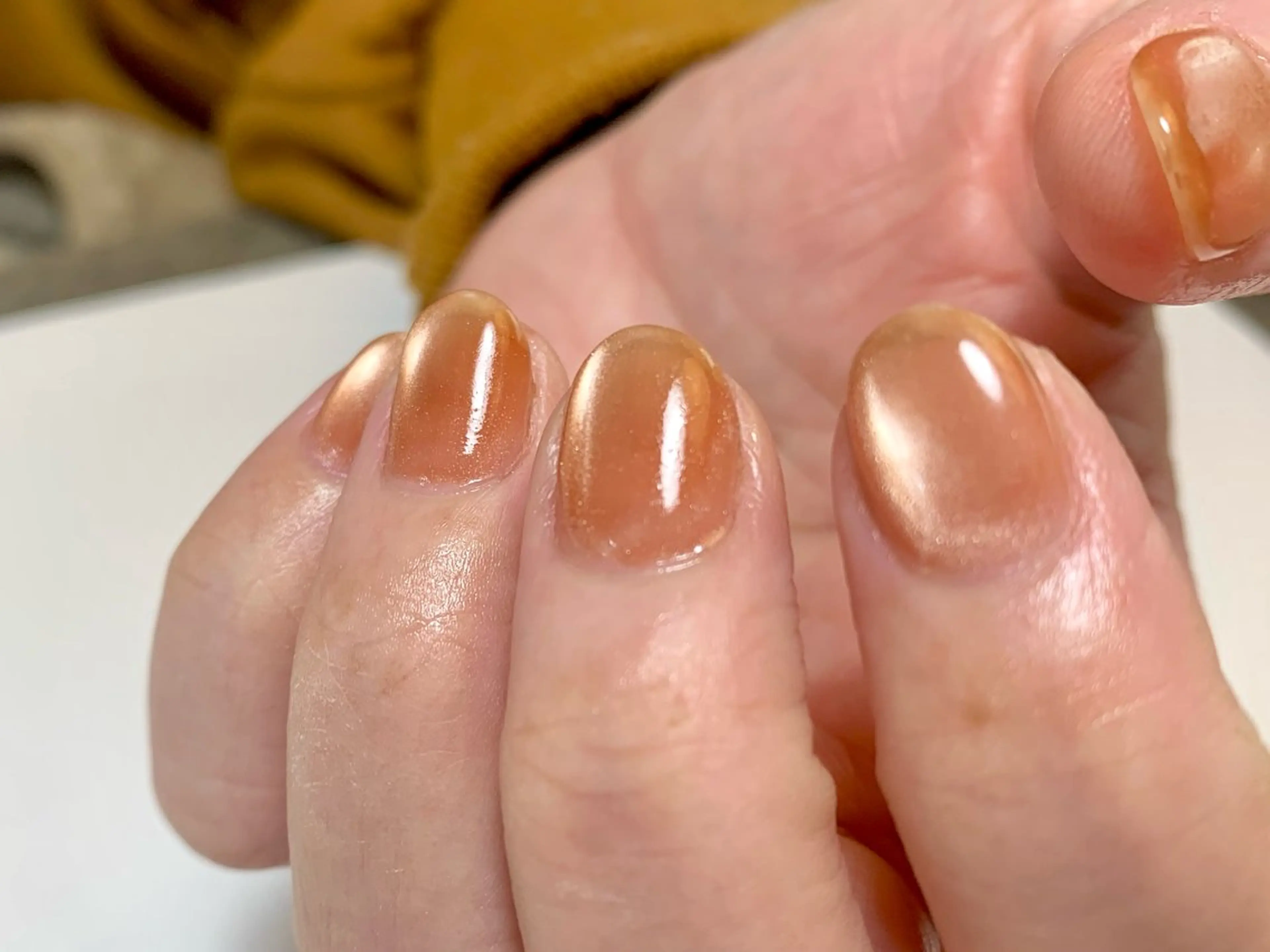 ネイル マグネットネイル オレンジ is.nail 🌷sonokoのネイルデザイン