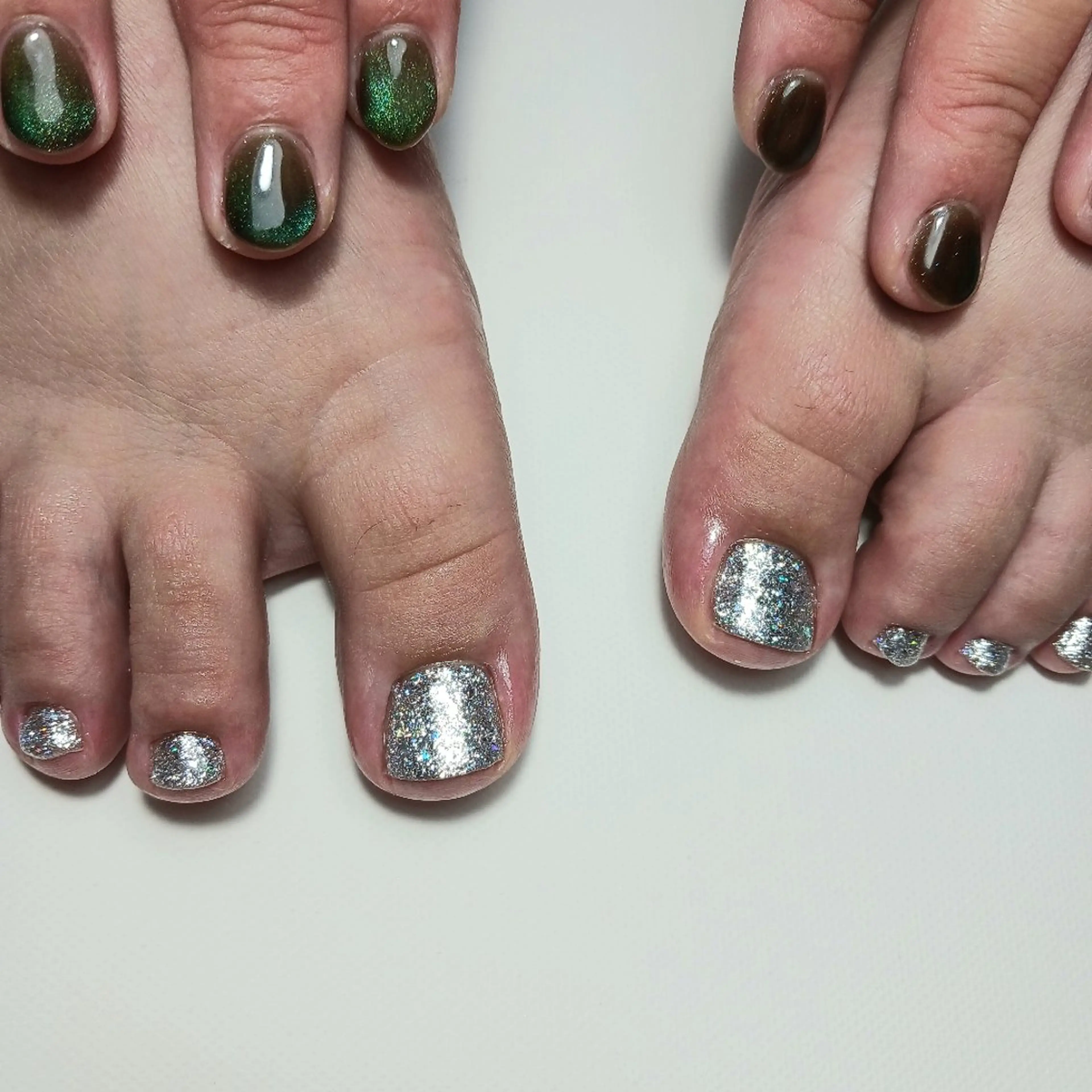 ネイル ジェルネイル キラキラネイル ラメ(グリッター) マグネットネイル 持ち込み owlnail /持込みデザイン専門のネイルデザイン