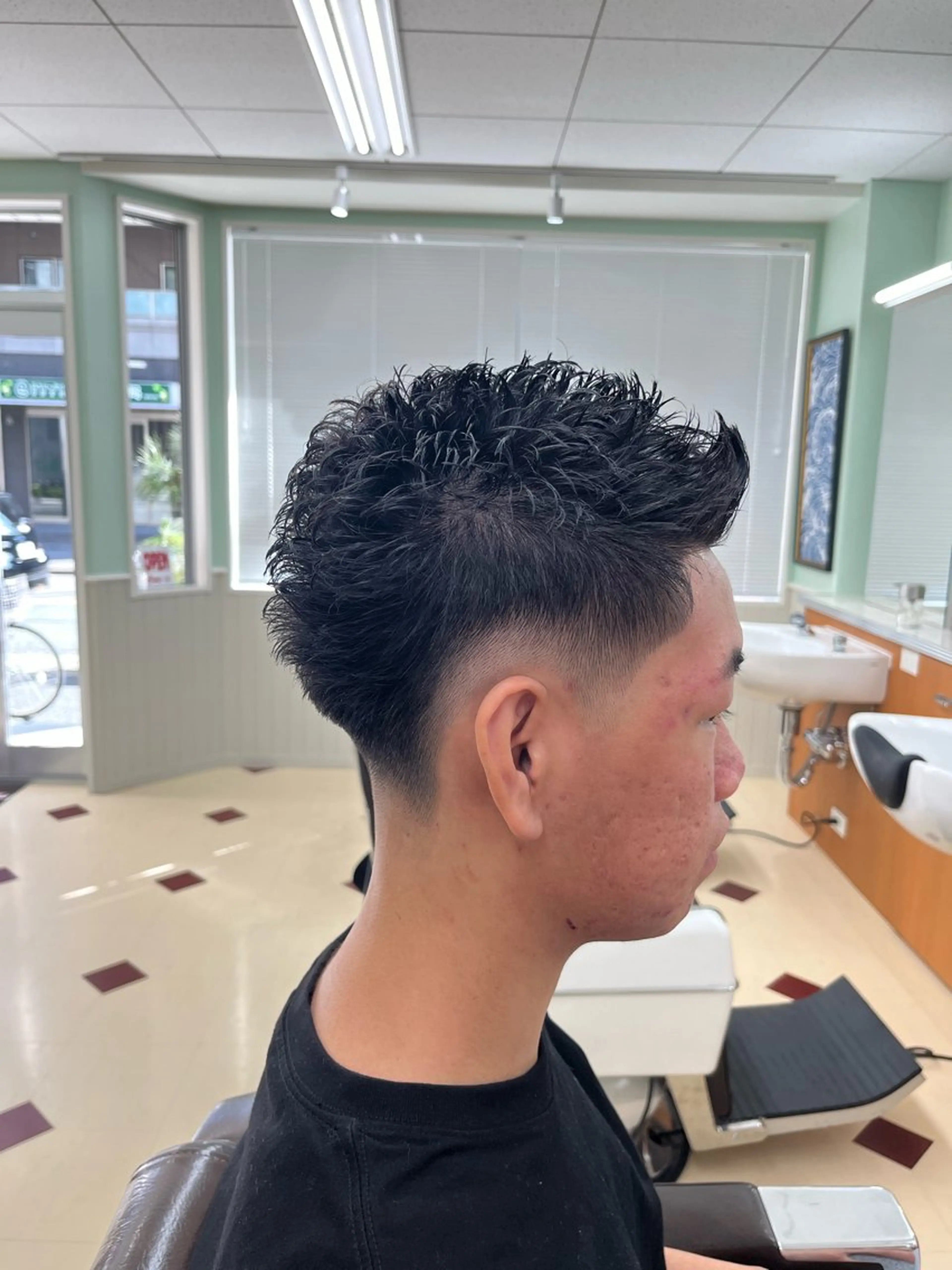 ショート barberspoint所属・💈フェードカット なす💈のヘアスタイル