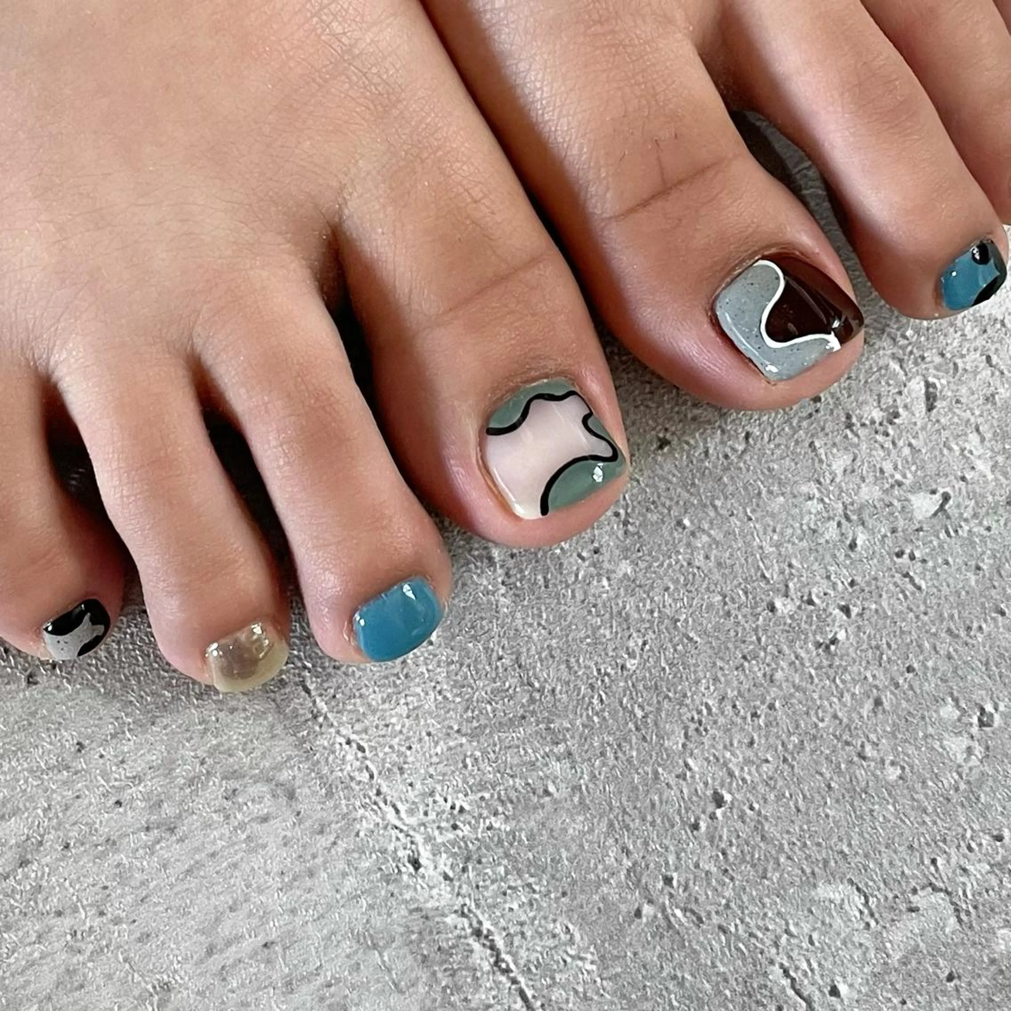 ネイル フットネイル ジェルネイル 東 千夏のネイルデザイン