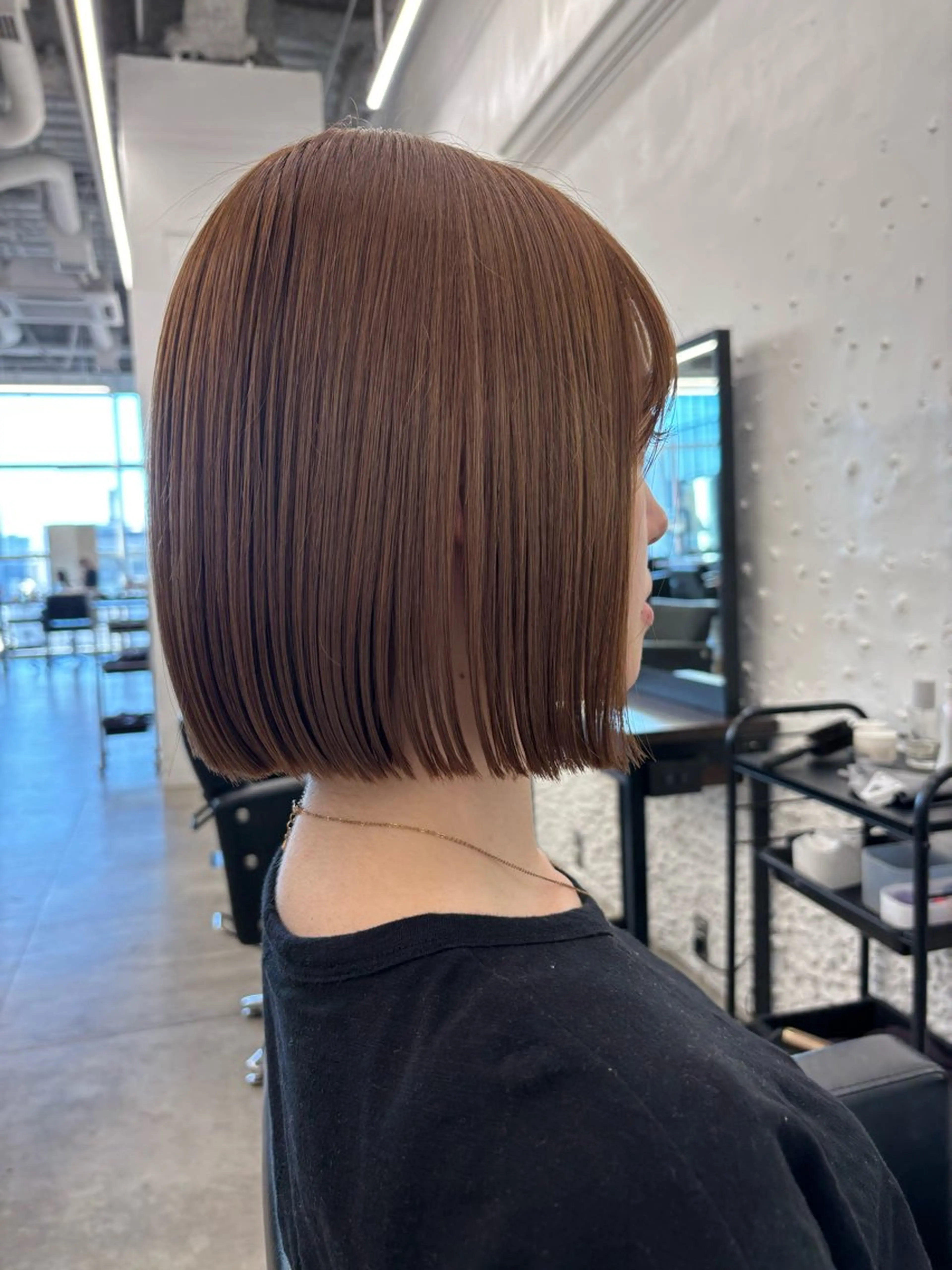 ショート カラー ヘアアレンジ ベージュカラー ボブ 🌱ボブ/レイヤー/ ベージュ/あやみ✨のヘアスタイル