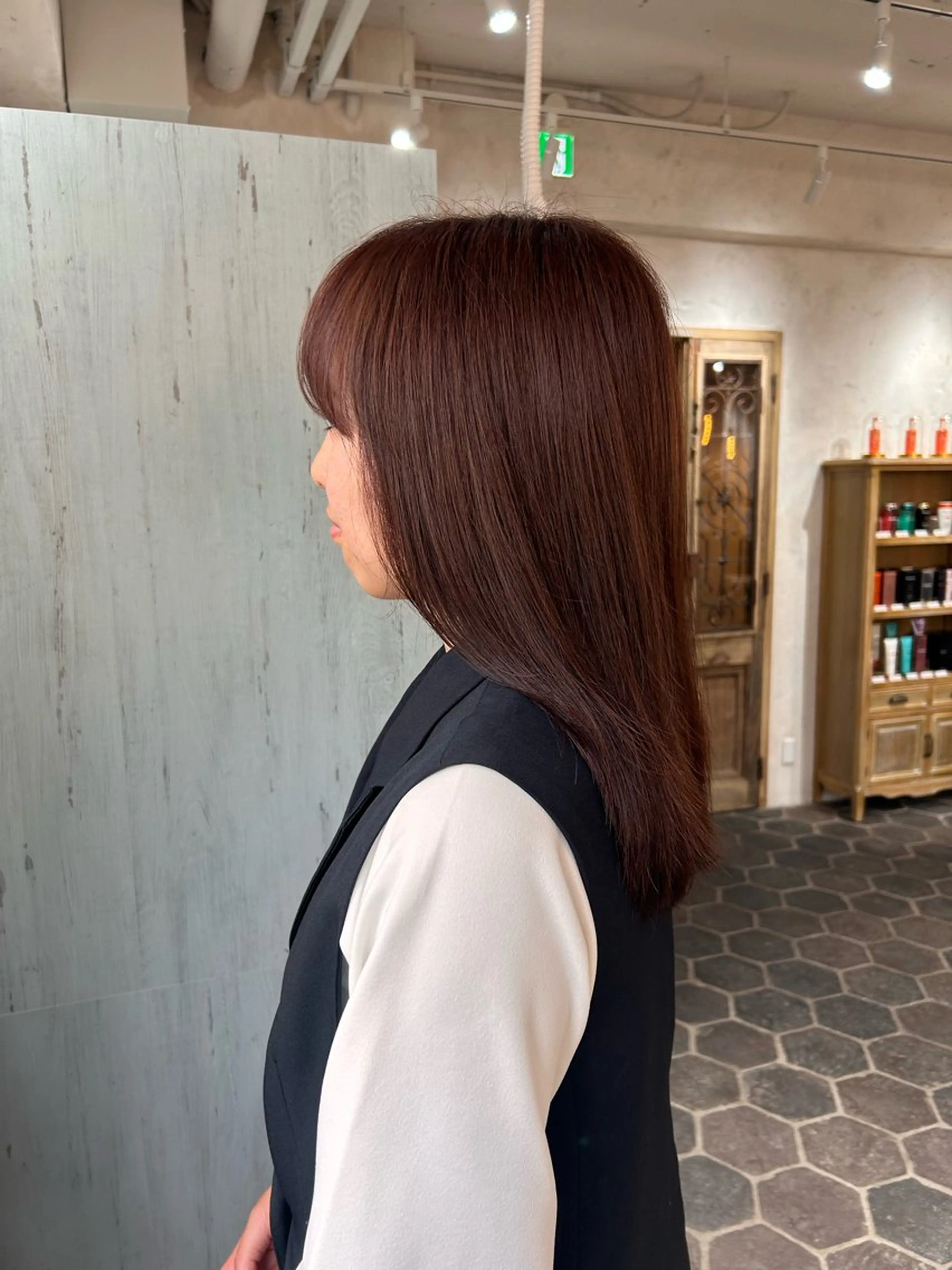 セミロング ヘアカラー 艶カラー🌟 kanonのヘアスタイル