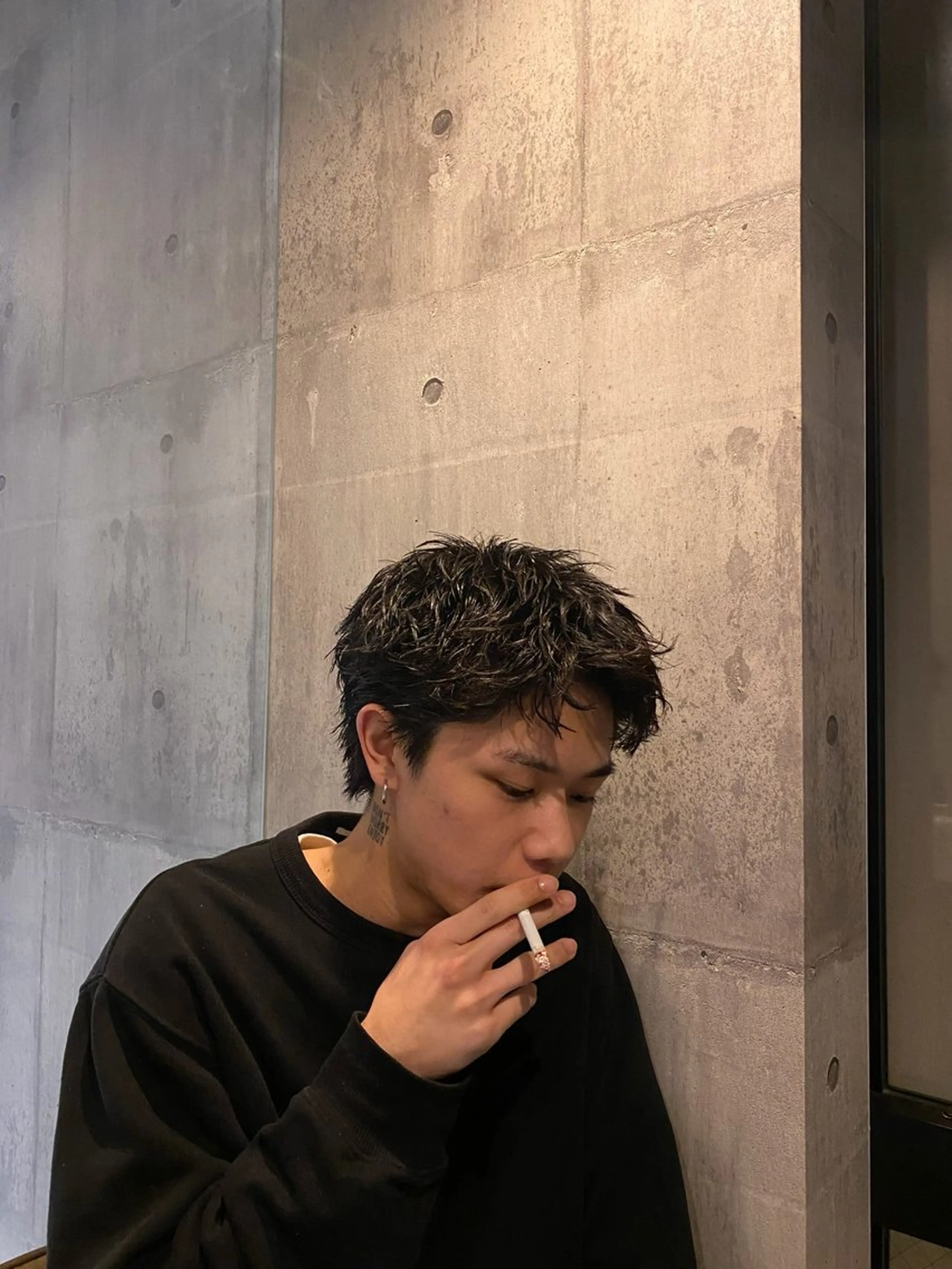 パーマ メンズ カット パーマ 大阪茶屋町 メンズカット関田拳のヘアスタイル