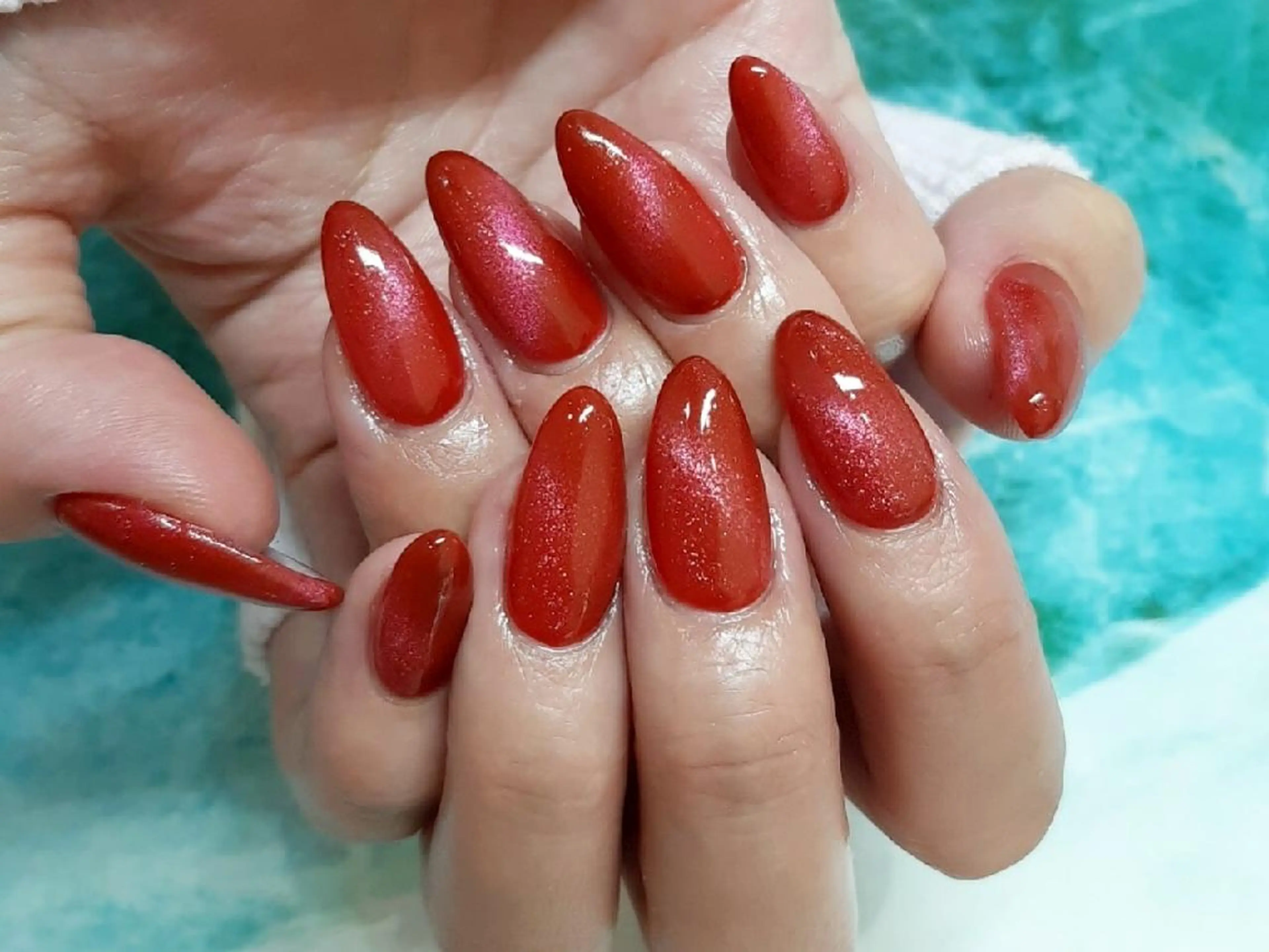 ネイル マグネットネイル ハンドネイル Laule’a 昭島店のネイルデザイン