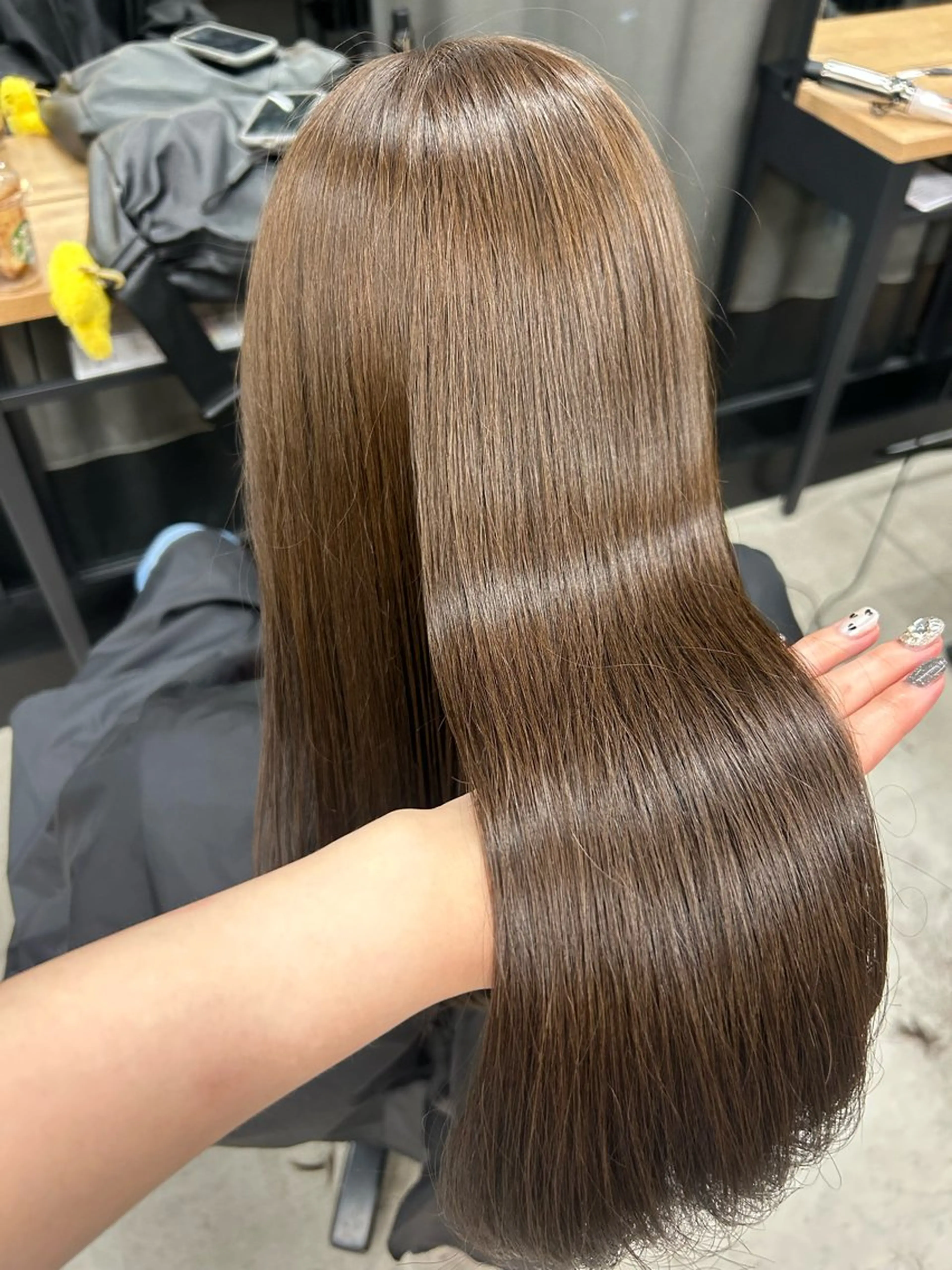 ロング 女性らしいモテヘア 韓国ヘアhikariのヘアスタイル