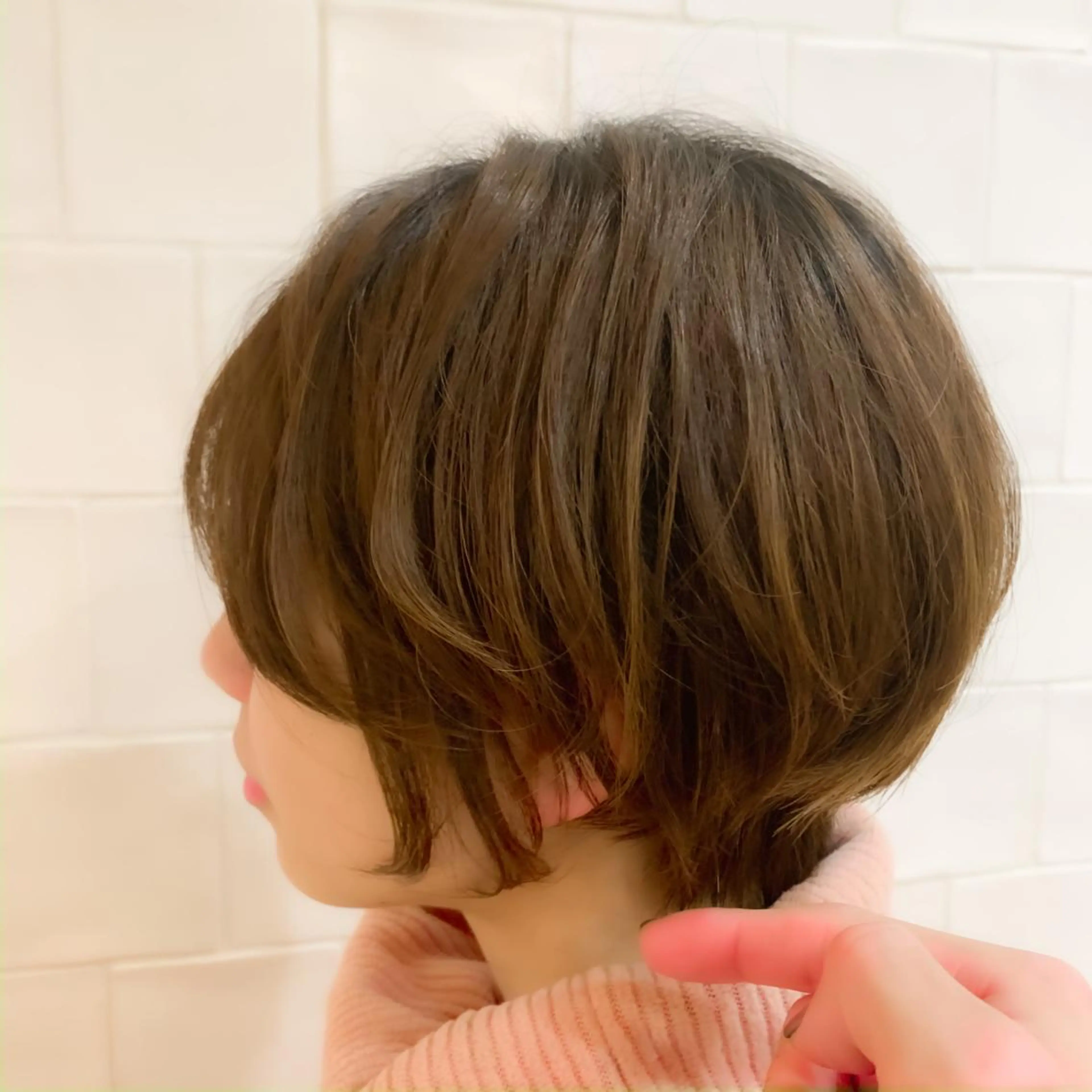 ショート カラー パーマ ヘアアレンジ メンズ キッズ ショートヘア Luela堅田所属・田中 裕士のヘアスタイル