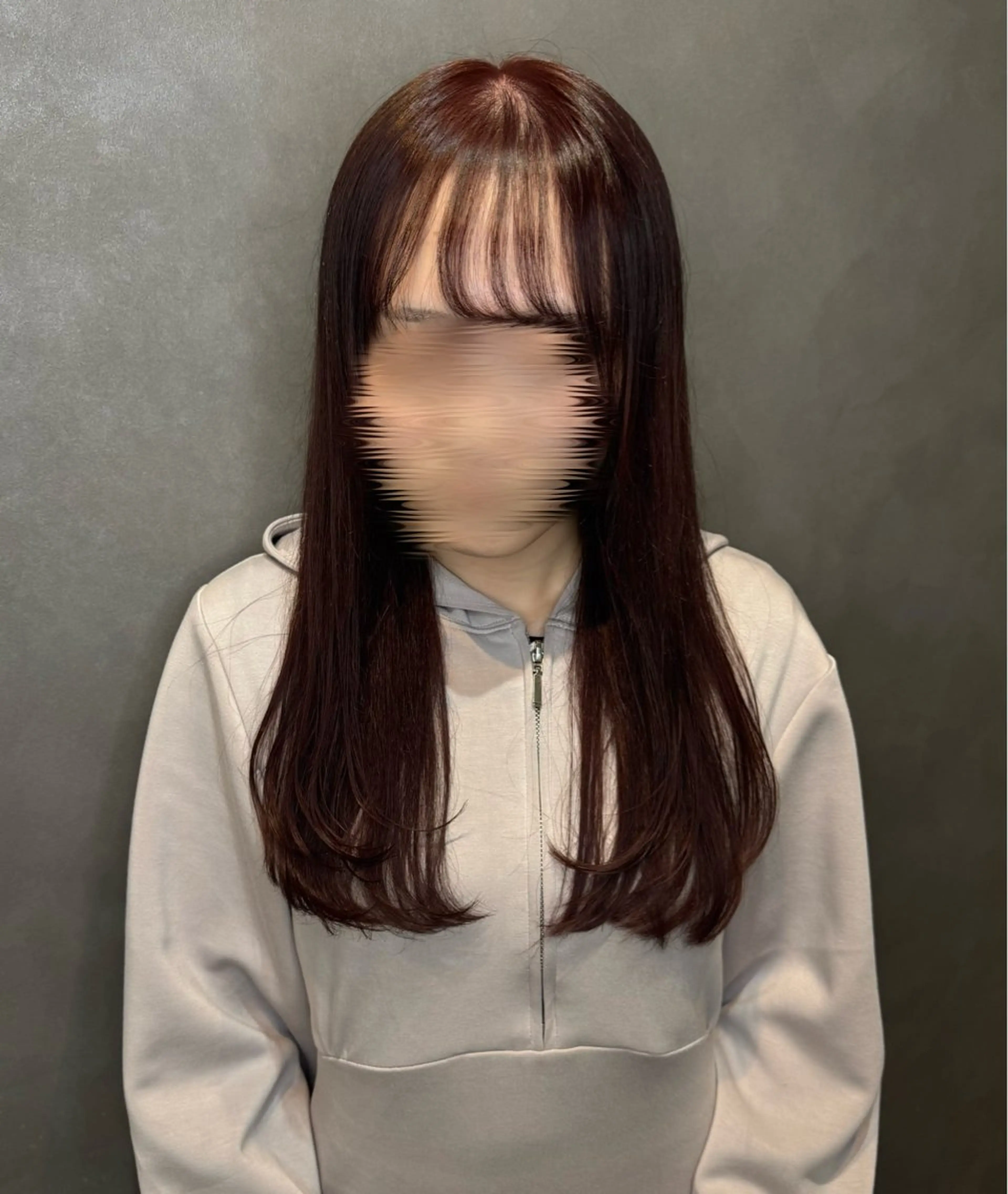 セミロング カラー ラベンダーカラー ピンクカラー ピンクラベンダー レイヤーカット ローレイヤー Sakura/ 仙台/permのヘアスタイル