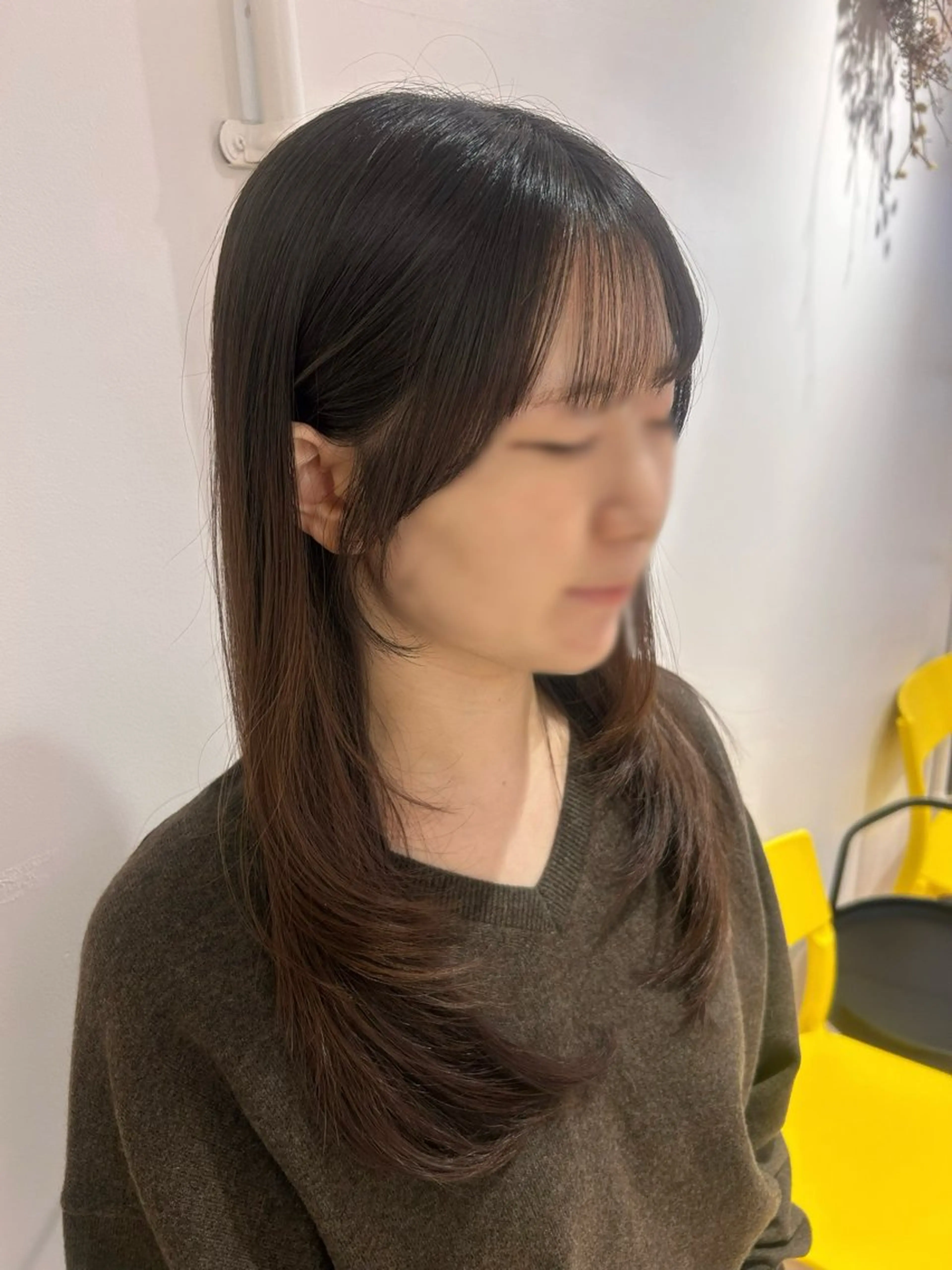 セミロング 顔周りカット レイヤーカット 似合わせカット 小顔カット カット ヘアカラー トリートメント 🎀natsuki /モテカラーのヘアスタイル