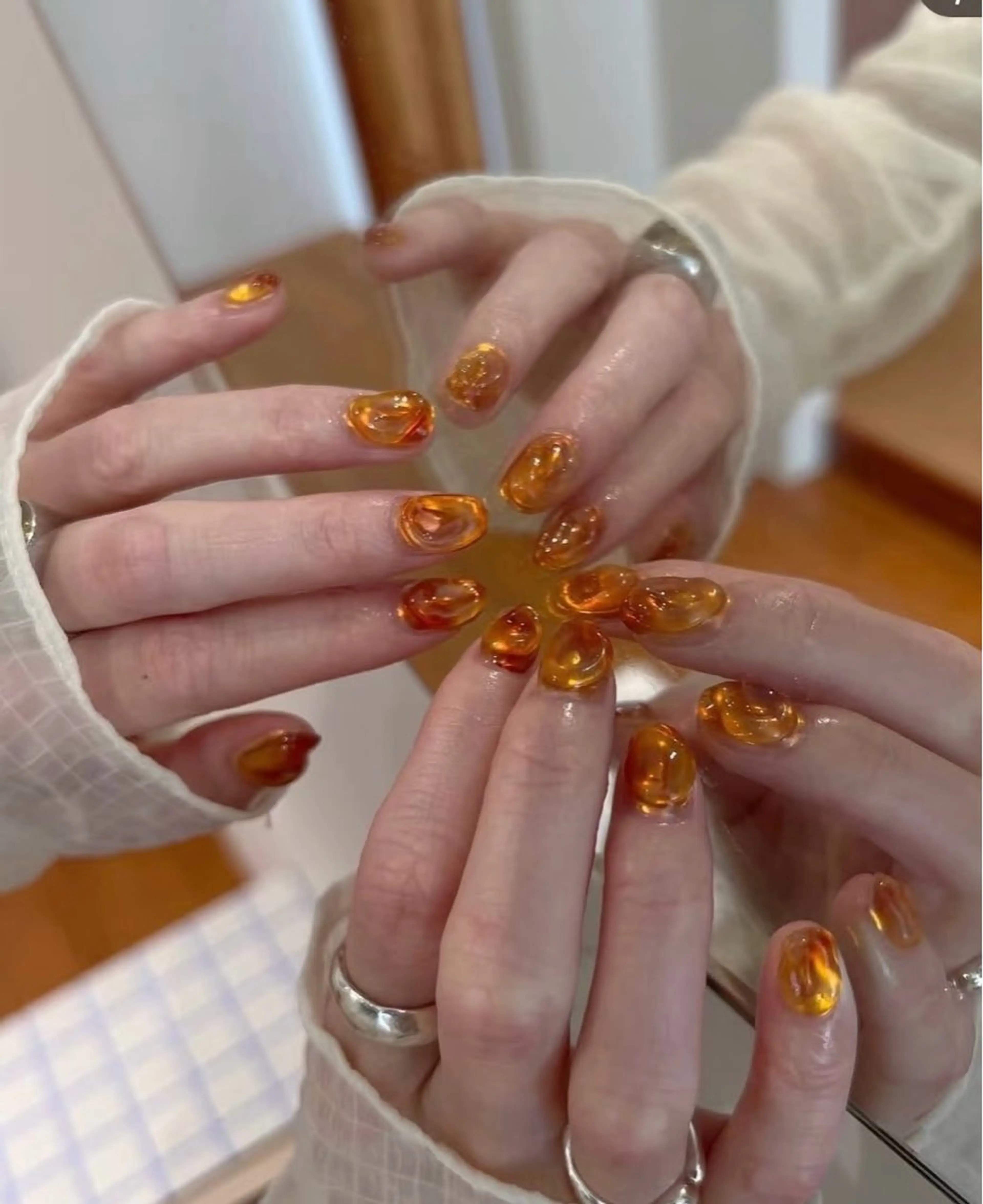 ネイル アートネイル フレンチネイル マグネットネイル ミラーネイル オフィスネイル ハンドネイル Blossom nail【ブラソンネイル】所属・Blossom nail_Yuniのネイルデザイン