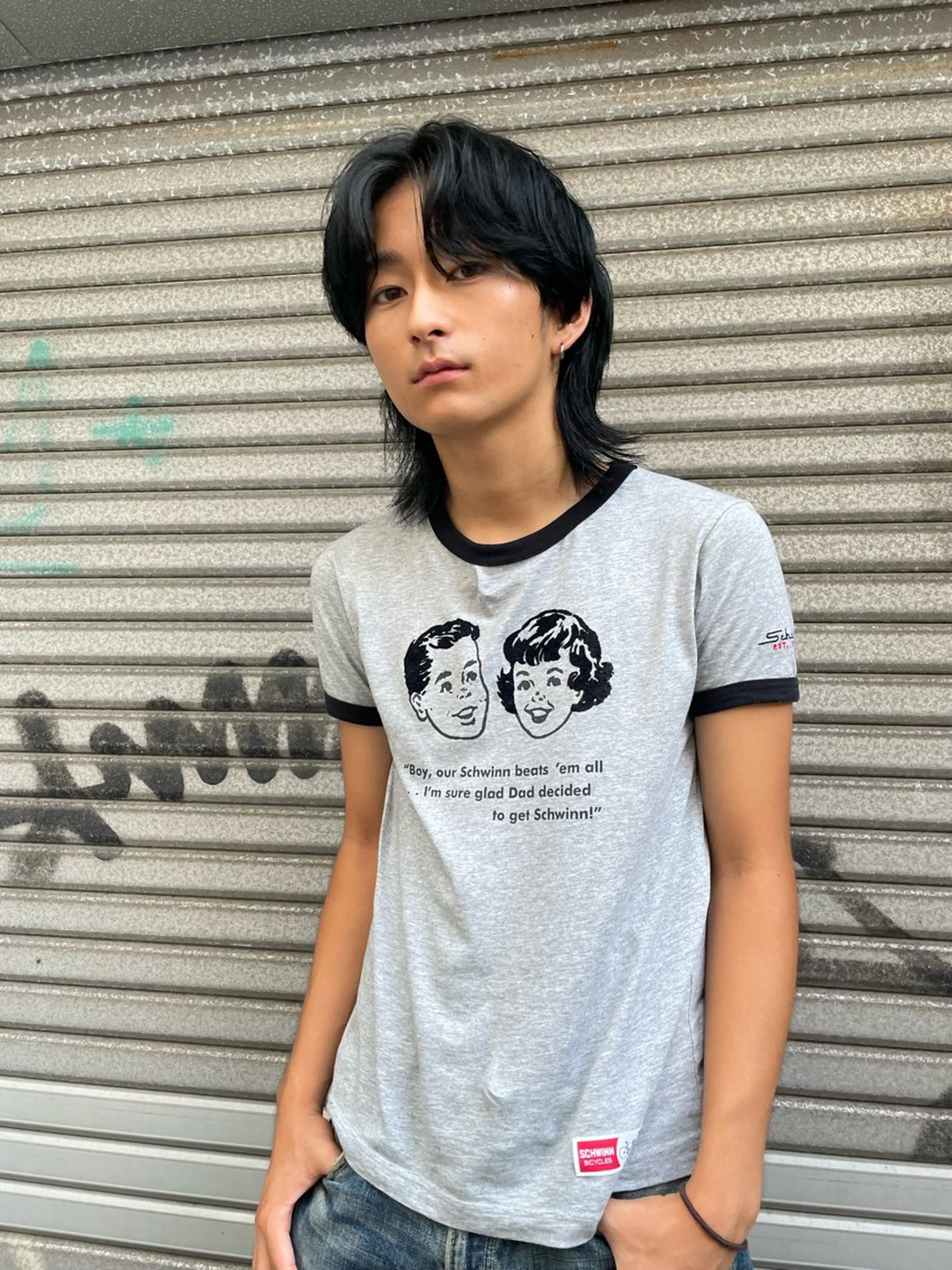 カラー メンズ メンズブリーチ ブリーチ 透明感カラー 🪩サクヤ🪩暗髪 カラー/ワイドバングのヘアスタイル