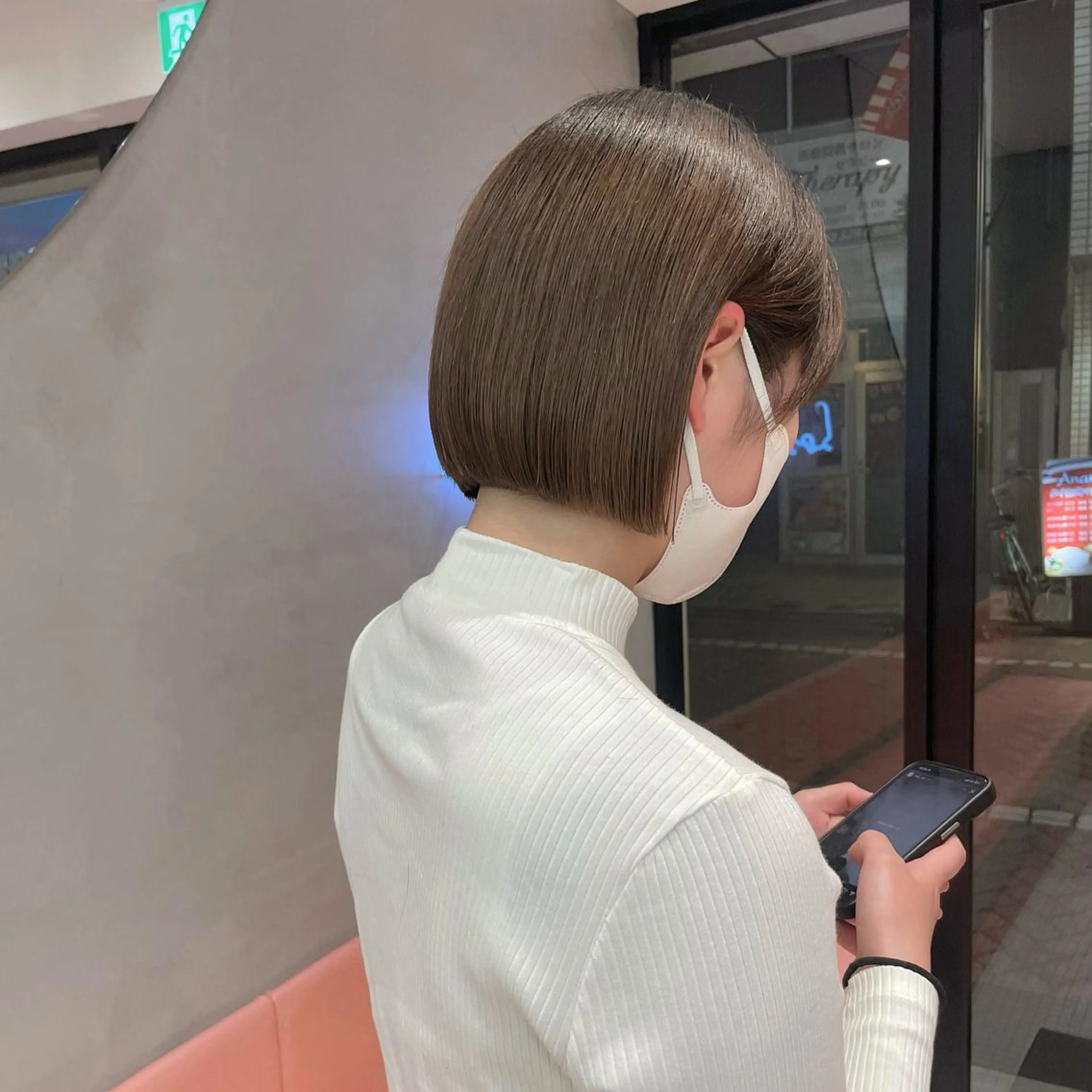 ショート Misaki /ボブ/縮毛矯正のヘアスタイル