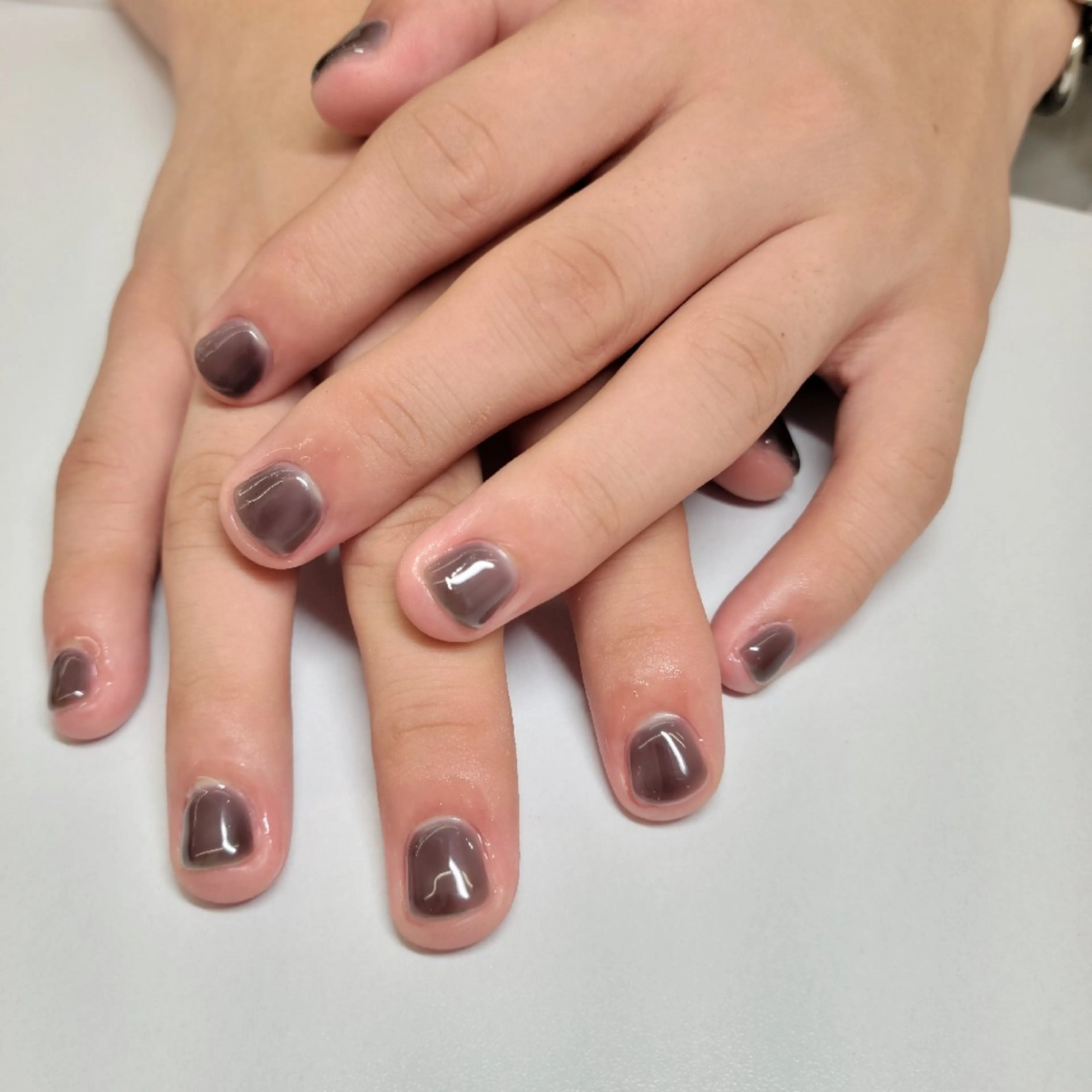 【メンズネイル】ワンカラー/オフ込みの写真