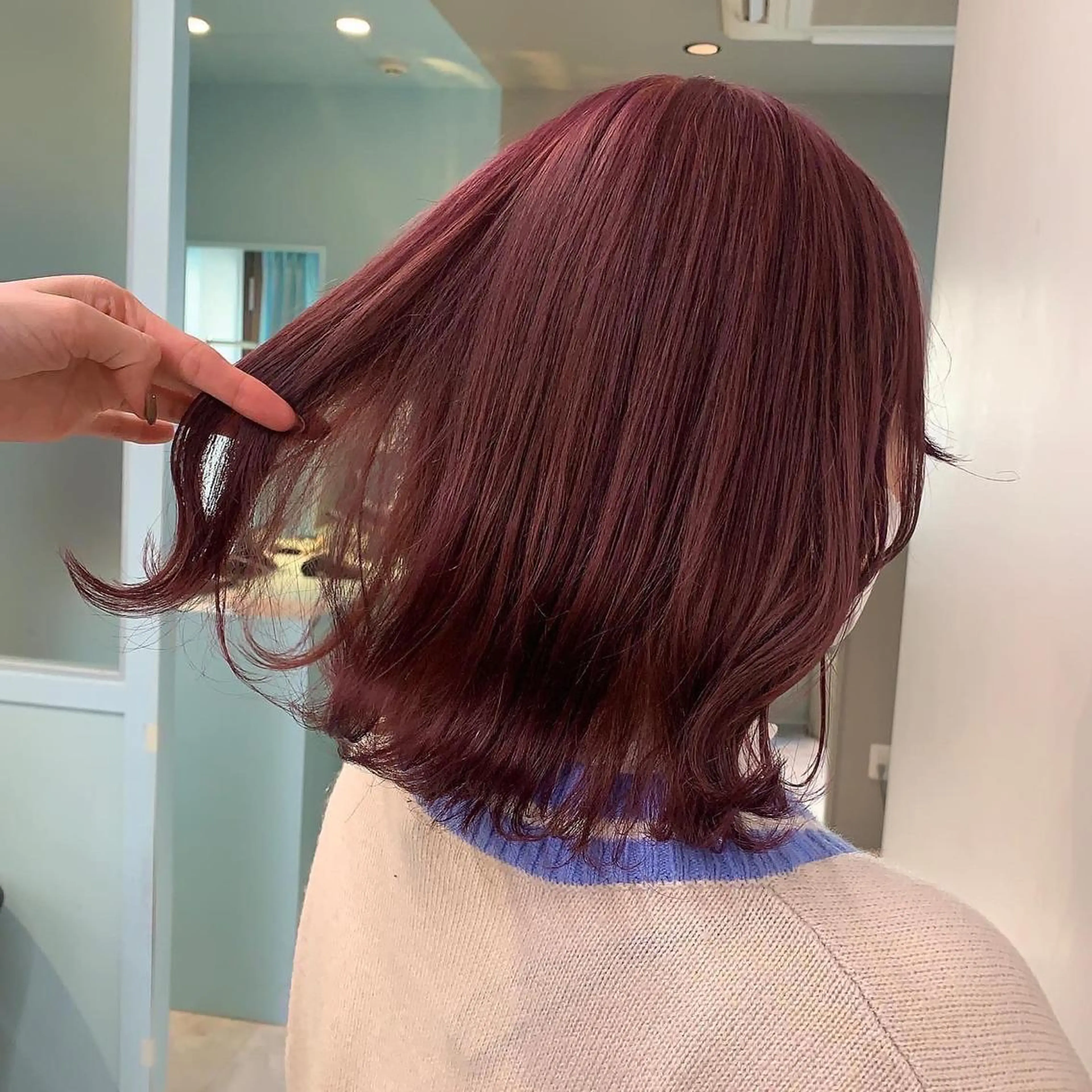 ミディアム カラー パーマ ヘアアレンジ メンズ キッズ ネイル マツエク・マツパ アイブロウ 🩷モテ髪＆透明感 🩷ミルクティー🩷のヘアスタイル