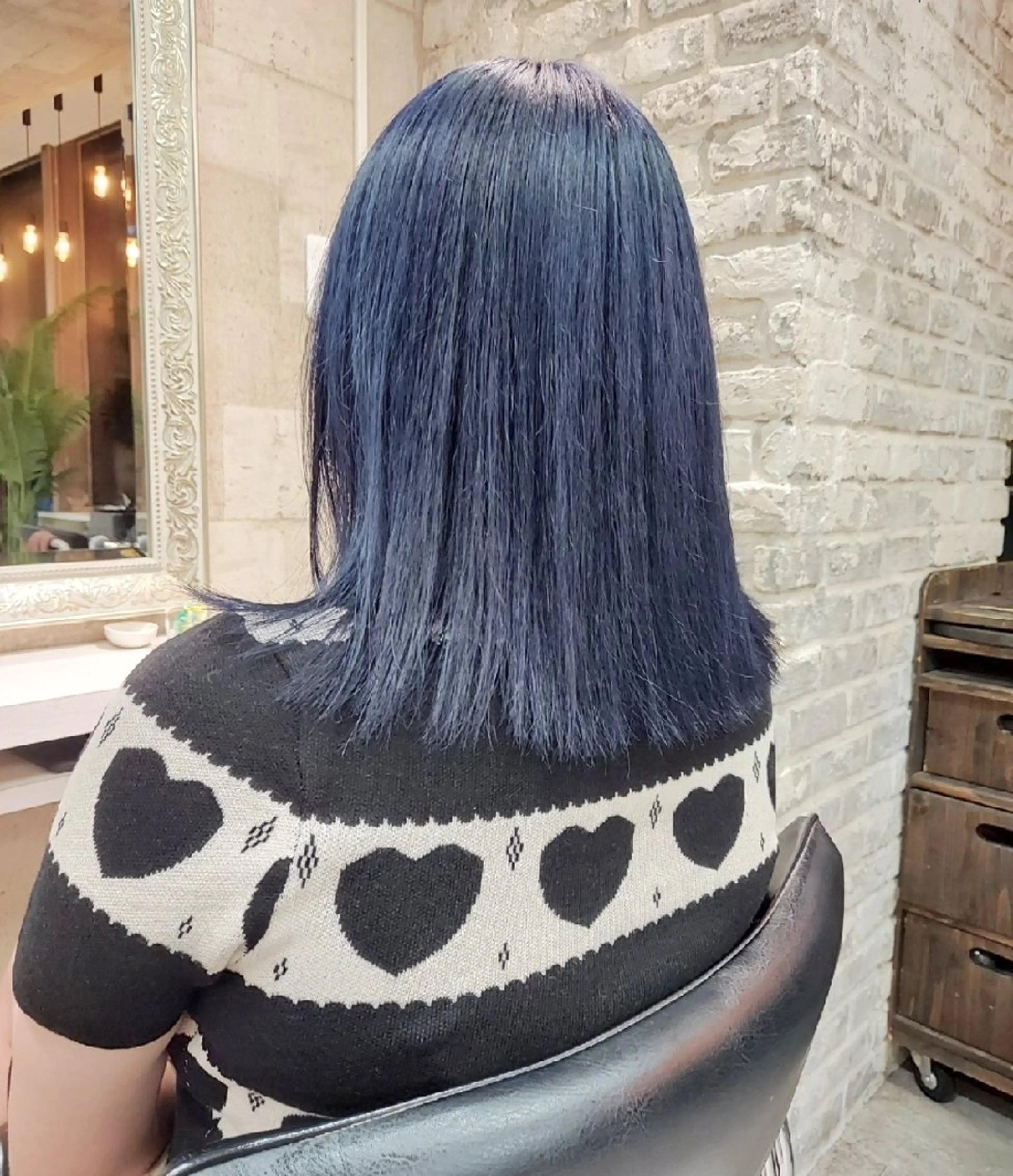 ミディアム カラー ブルーカラー ヘアカラー トリートメント grow上野御徒町【グロウ】所属・ブリーチ・ハイトーン 特化🎉内山のヘアスタイル