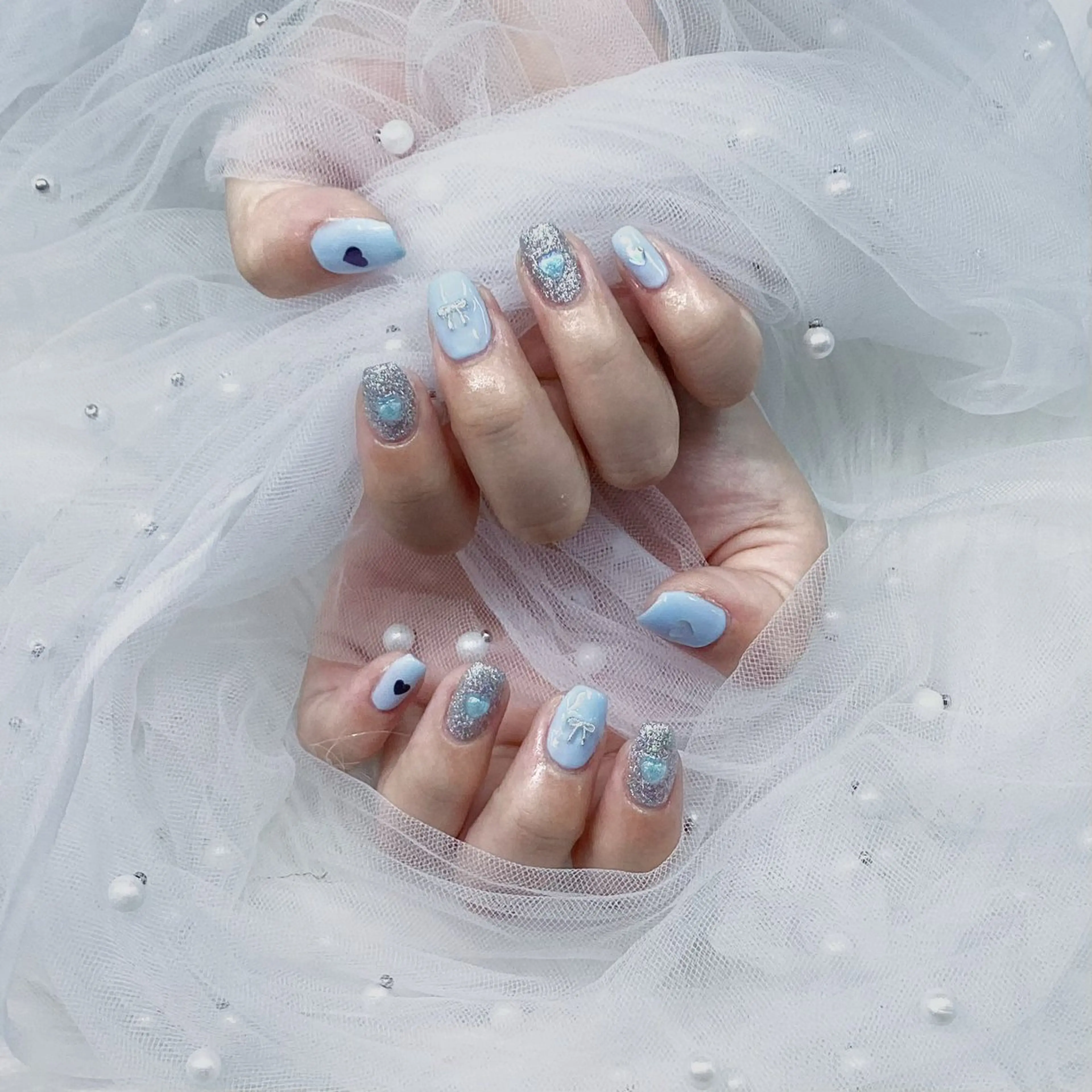 ネイル パーツ全部¥110 サロンミミのネイルデザイン