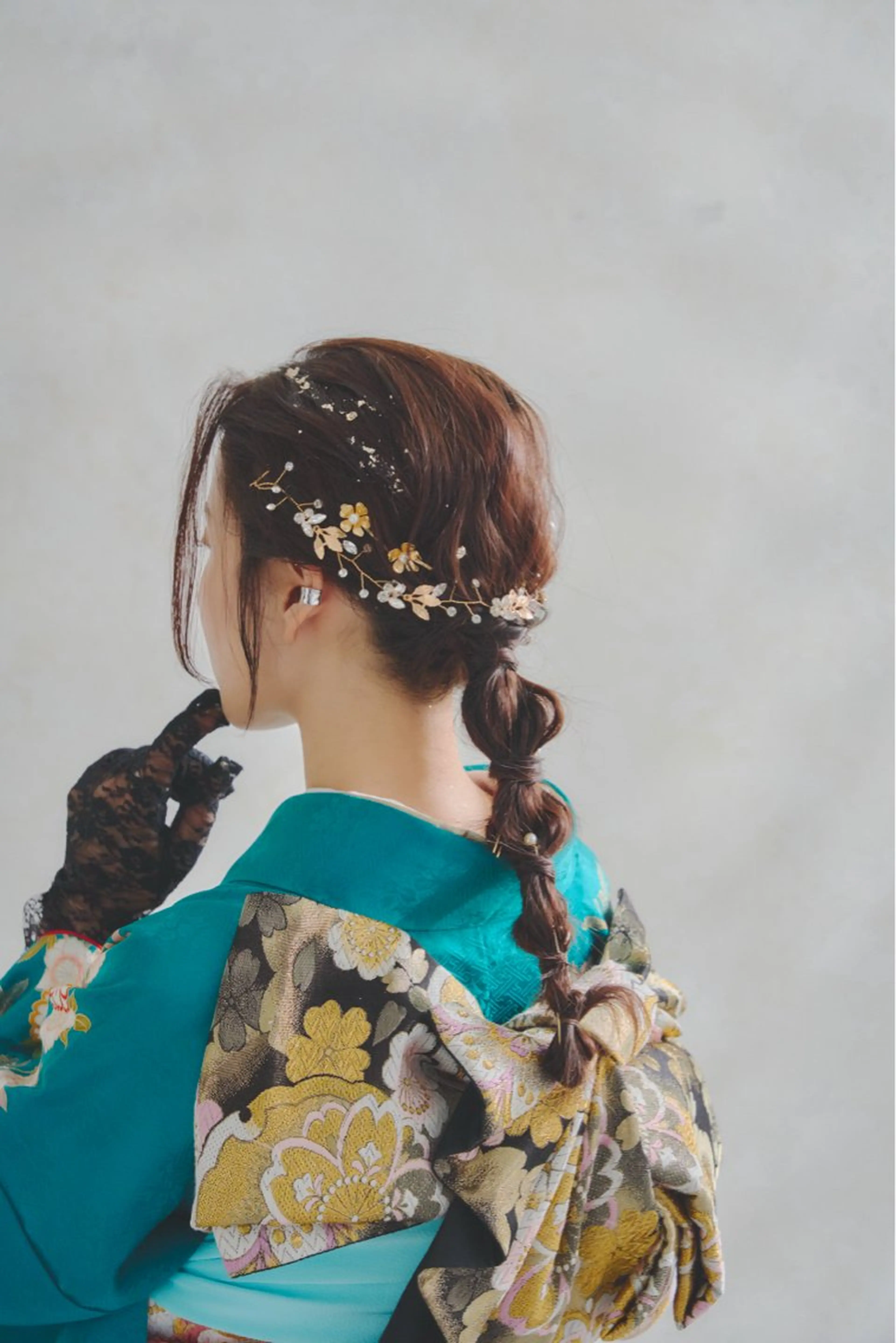 ロング ヘアアレンジ 玉ねぎヘアー UNC所属・丸岡 桜のヘアスタイル