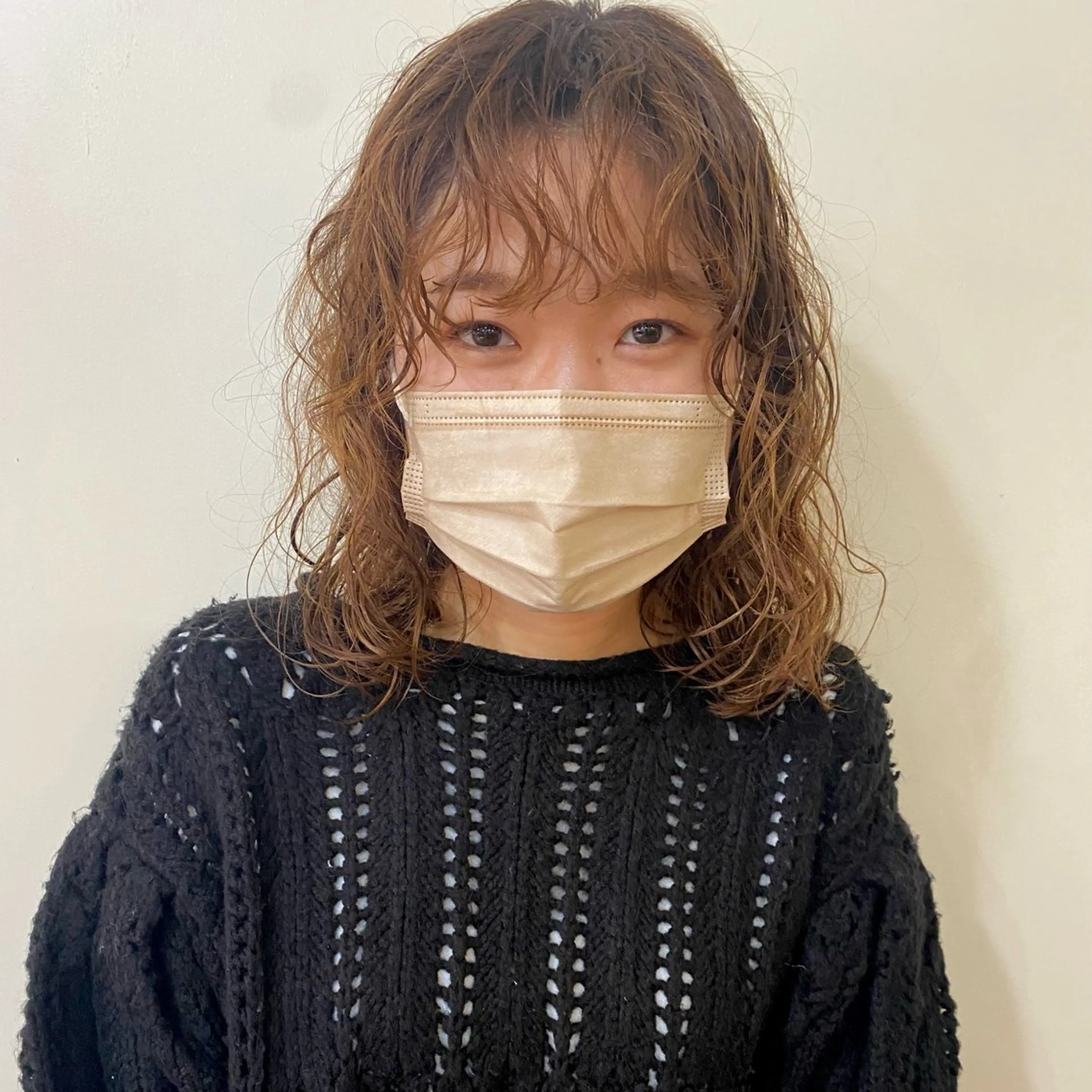 セミロング カラー パーマ カット パーマ トリートメント Lilu しずくのヘアスタイル