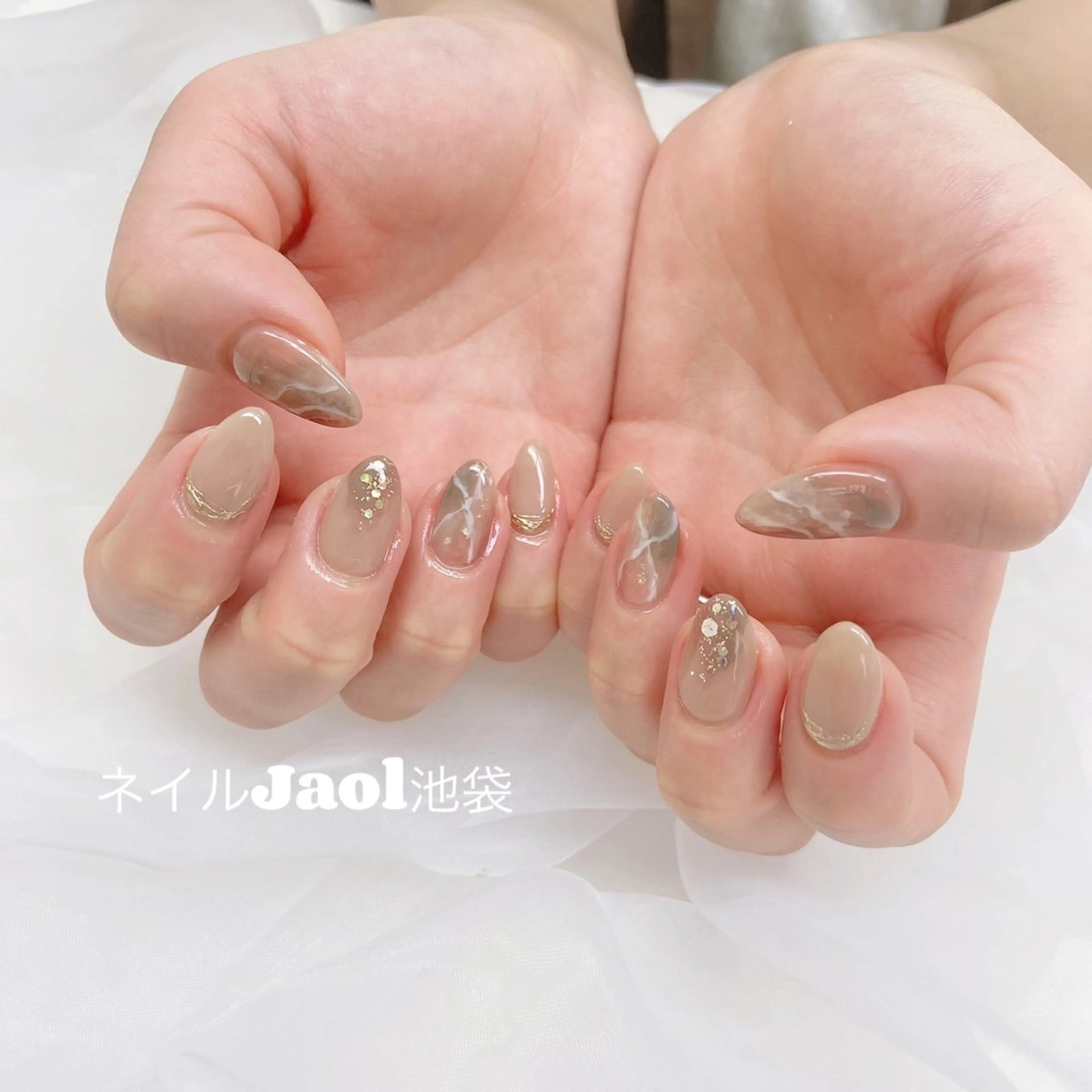 ミディアム ハンドネイル nail jaol池袋店所属・ネイルJaol 池袋のネイルデザイン