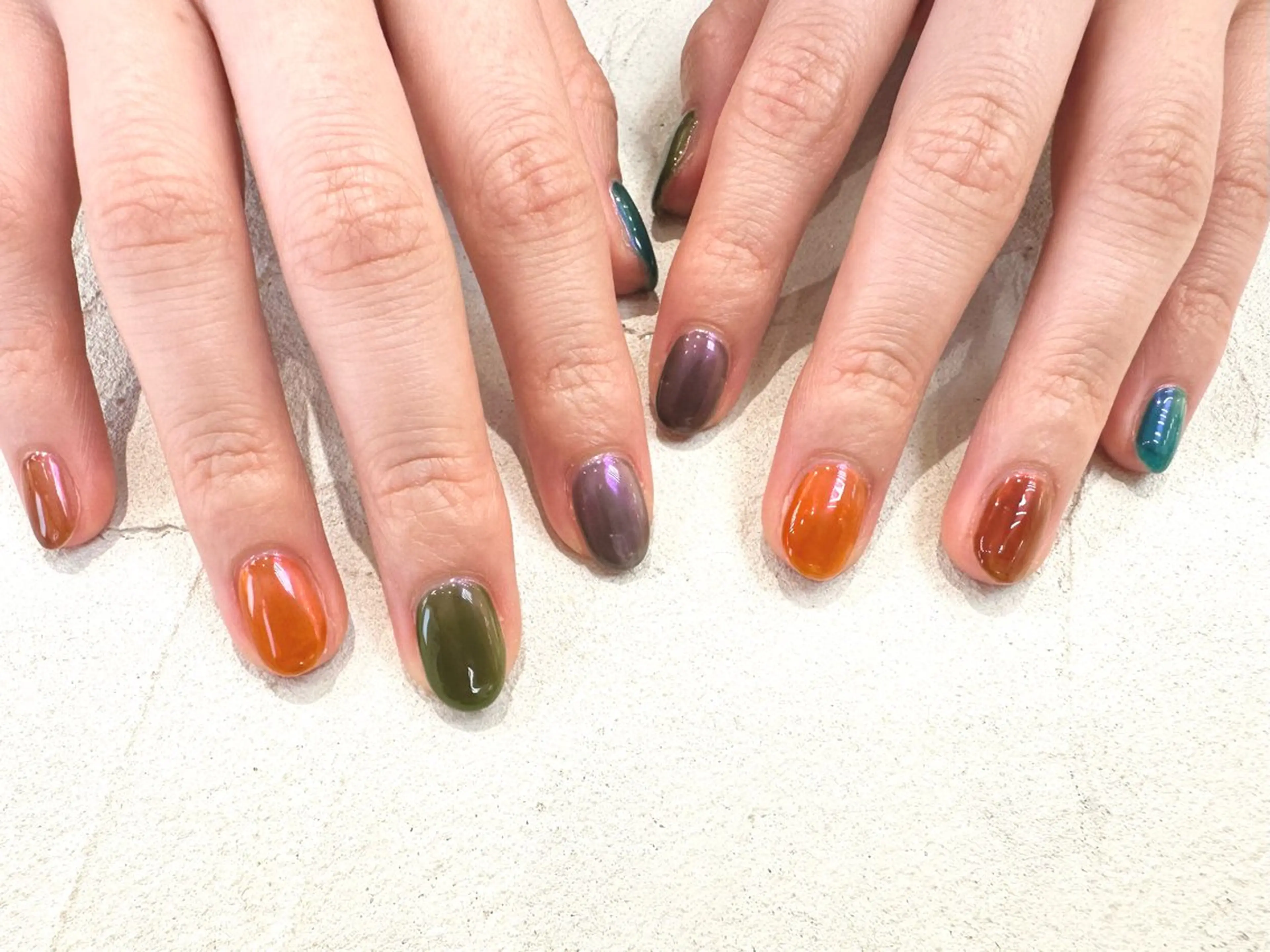 ネイル ミラーネイル ハンドネイル ひなの🌻hina nail自宅サロンのネイルデザイン