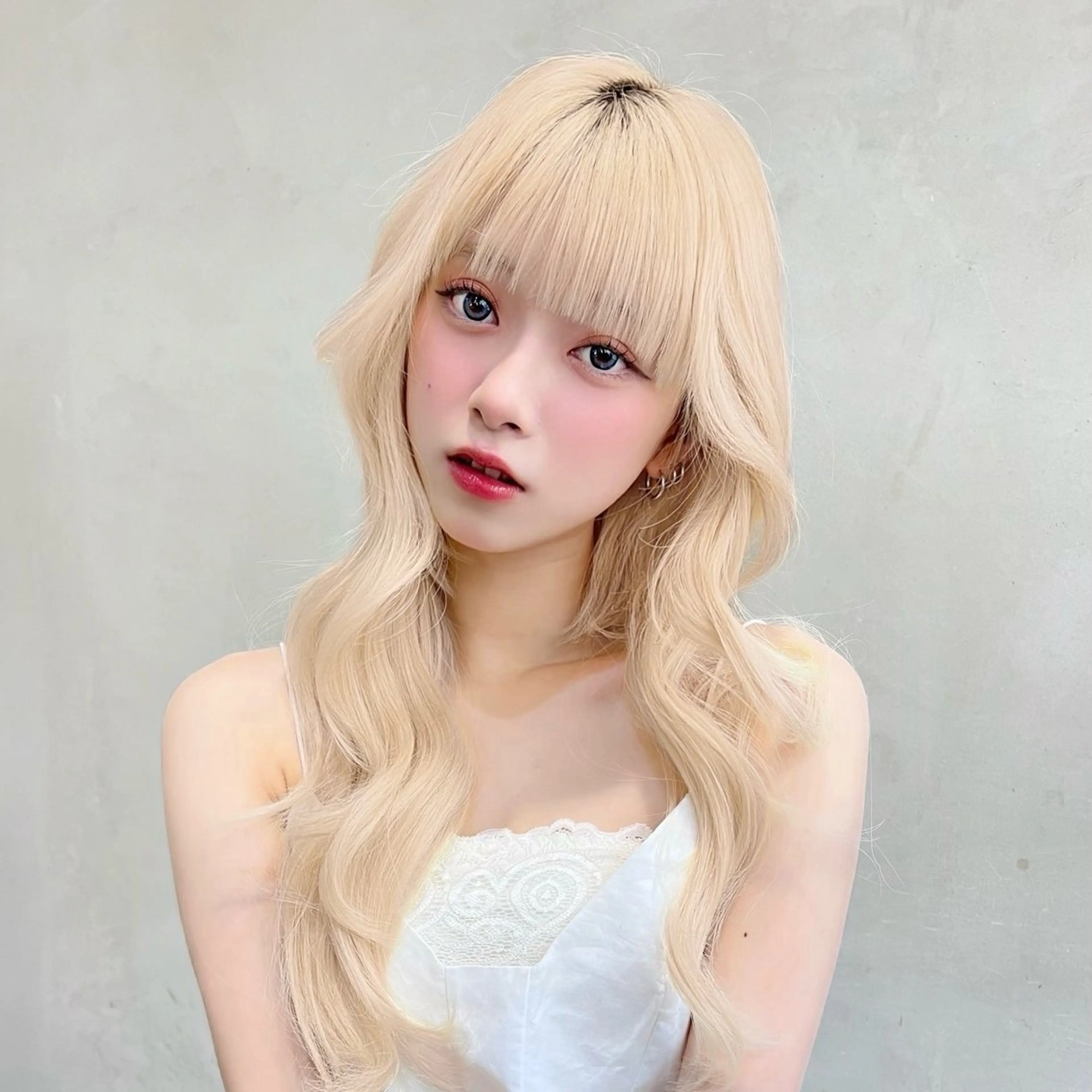 ロング カラー ベージュカラー ブロンド ブロンドベージュ 透明感カラー ダブルカラー カット ヘアカラー トリートメント ヘアセット 韓国ヘア🫧 KAZUTOのヘアスタイル