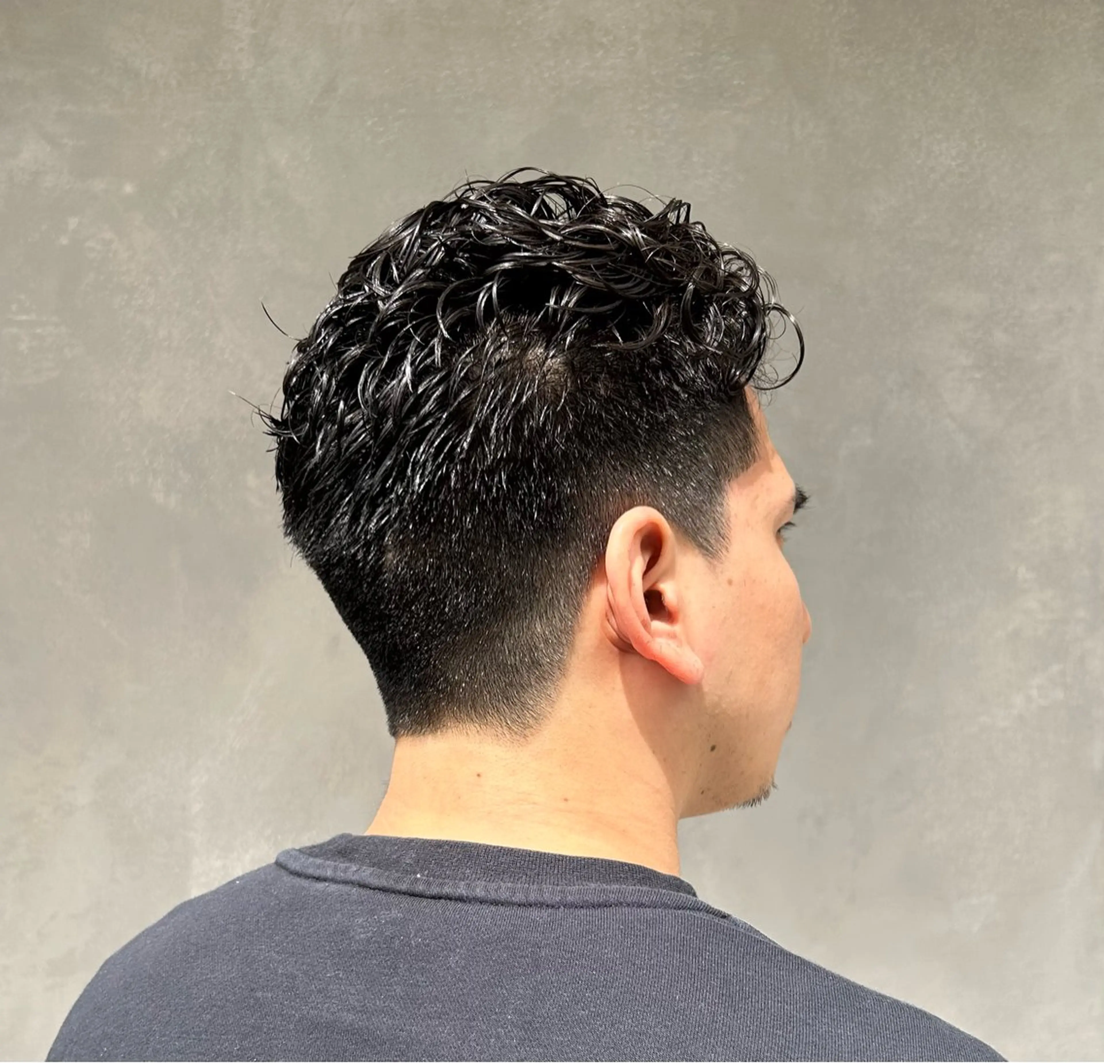 ショート パーマ メンズ メンズパーマ カット パーマ メンズヘア/透明感 カラー/ayatoのヘアスタイル