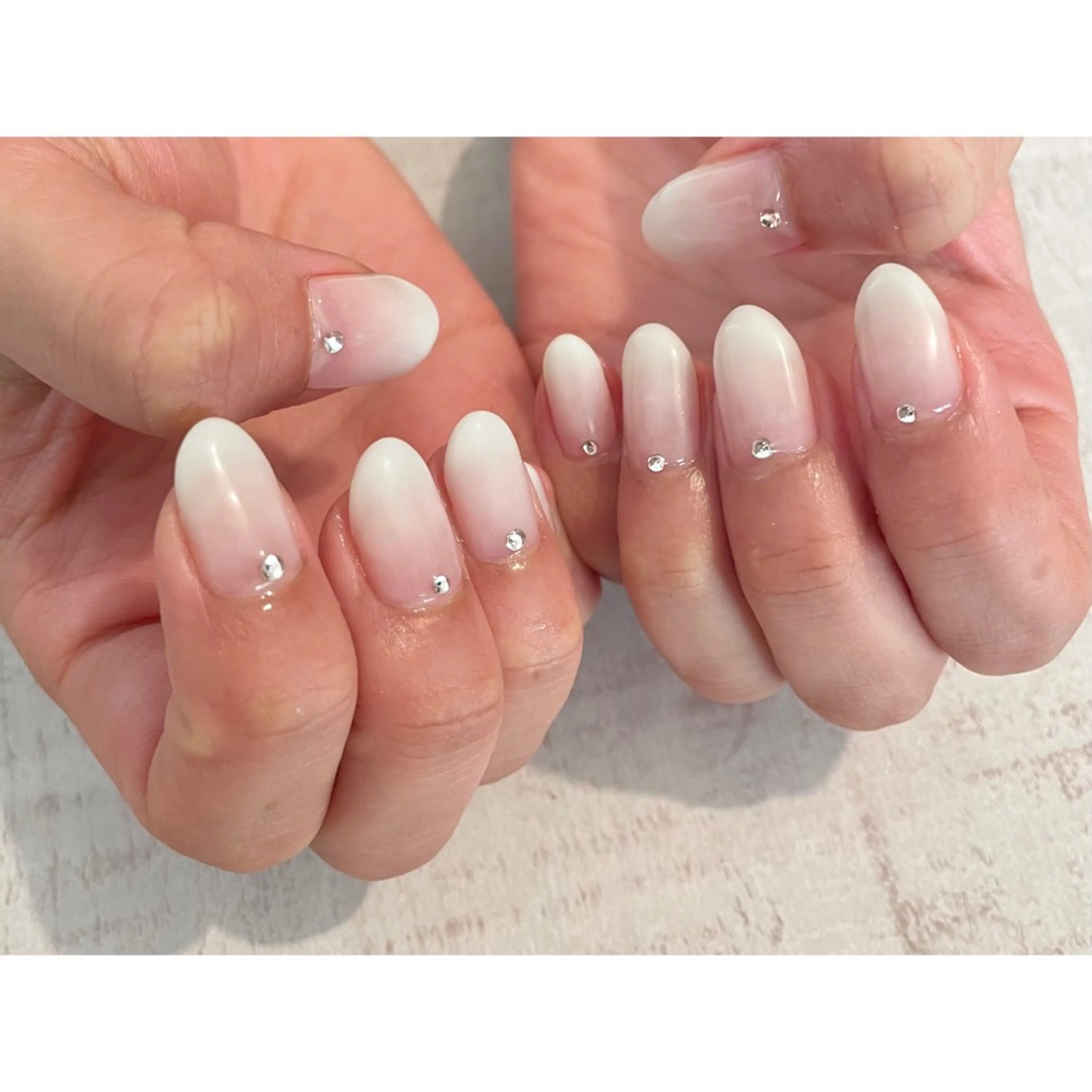 ネイル ハンドネイル 𖡼 yumenoのネイルデザイン