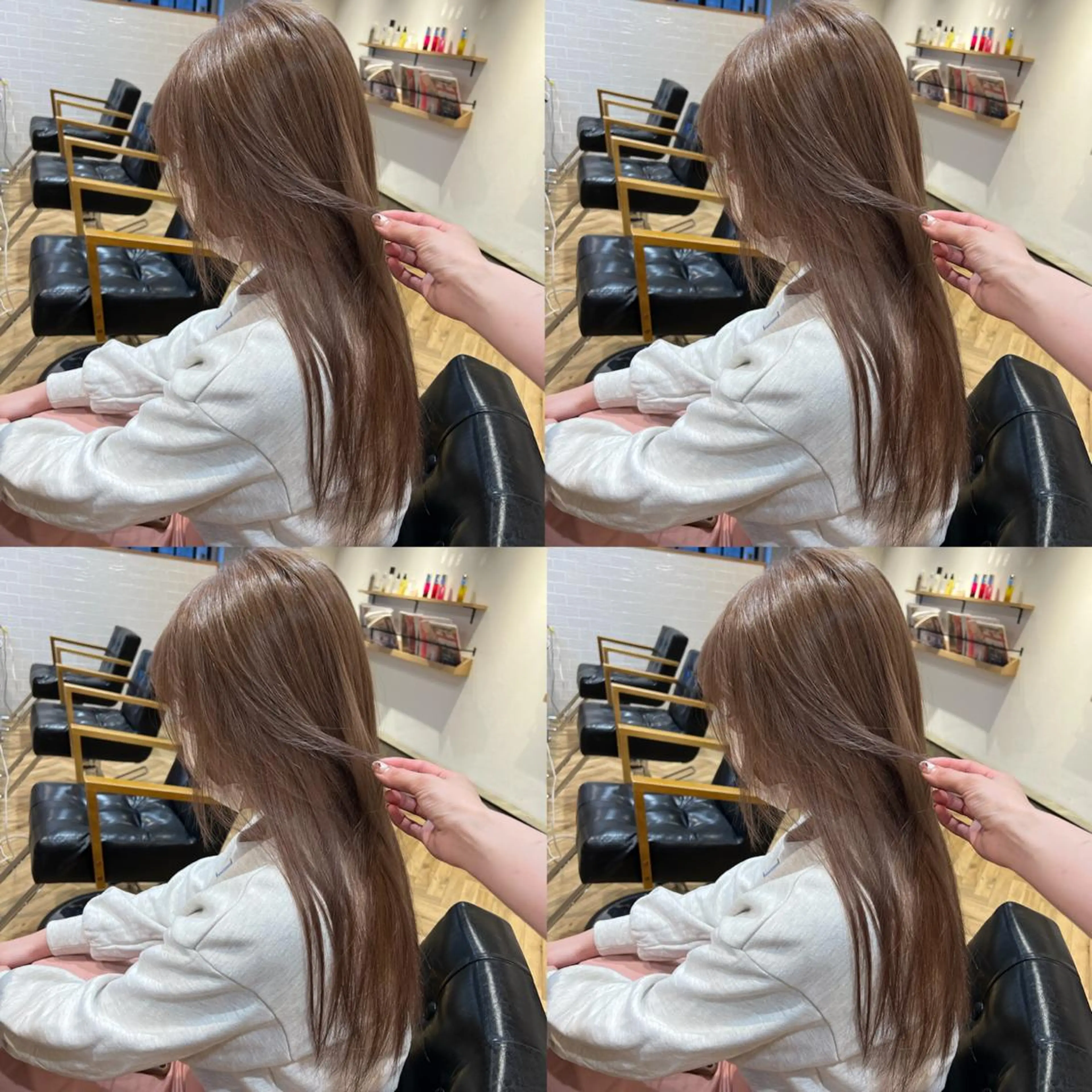 ロング カラー 艶カラー/韓国顔周り 🎀mamiのヘアスタイル