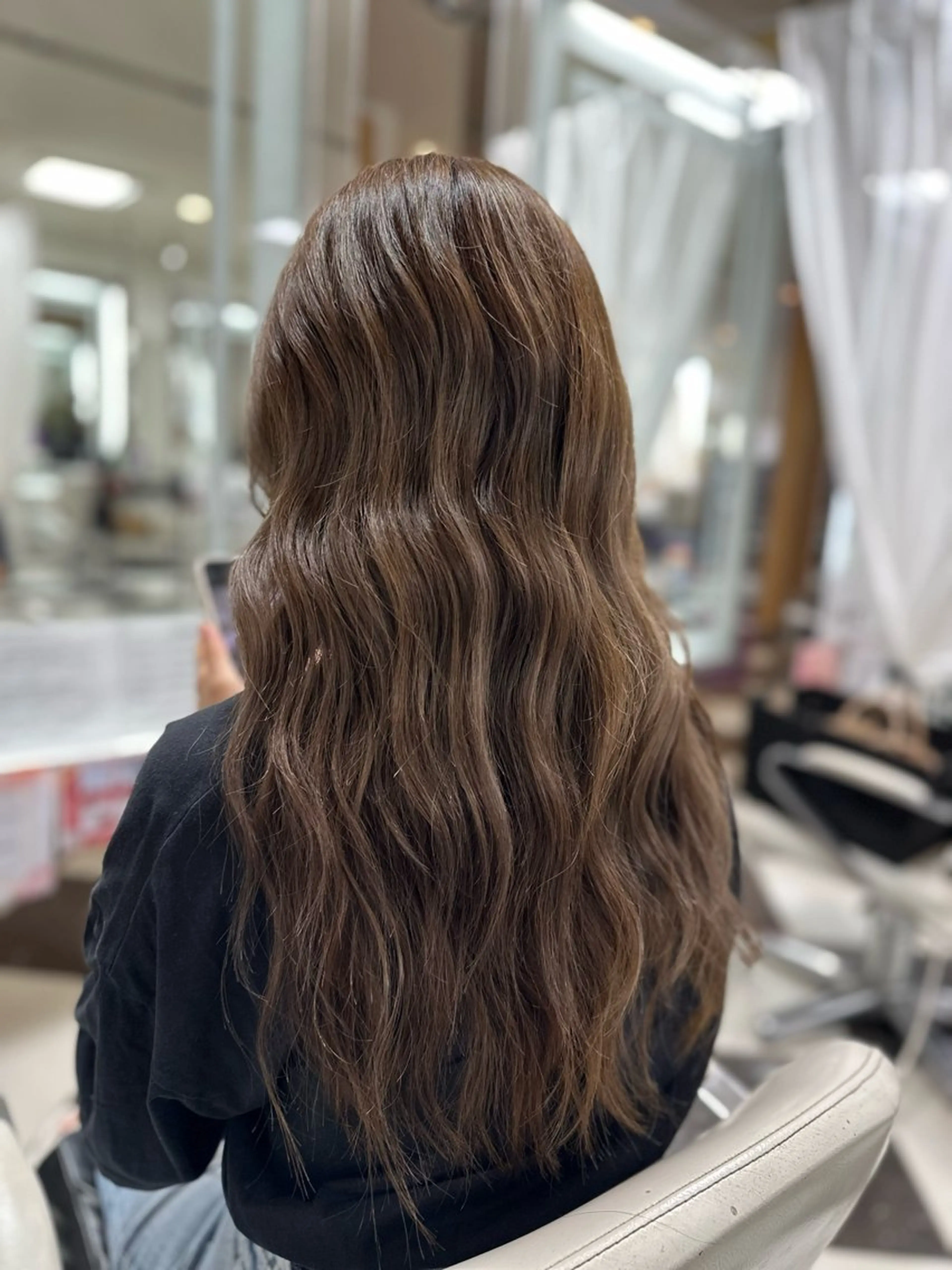 ロング カラー 鶴田 悠斗のヘアスタイル