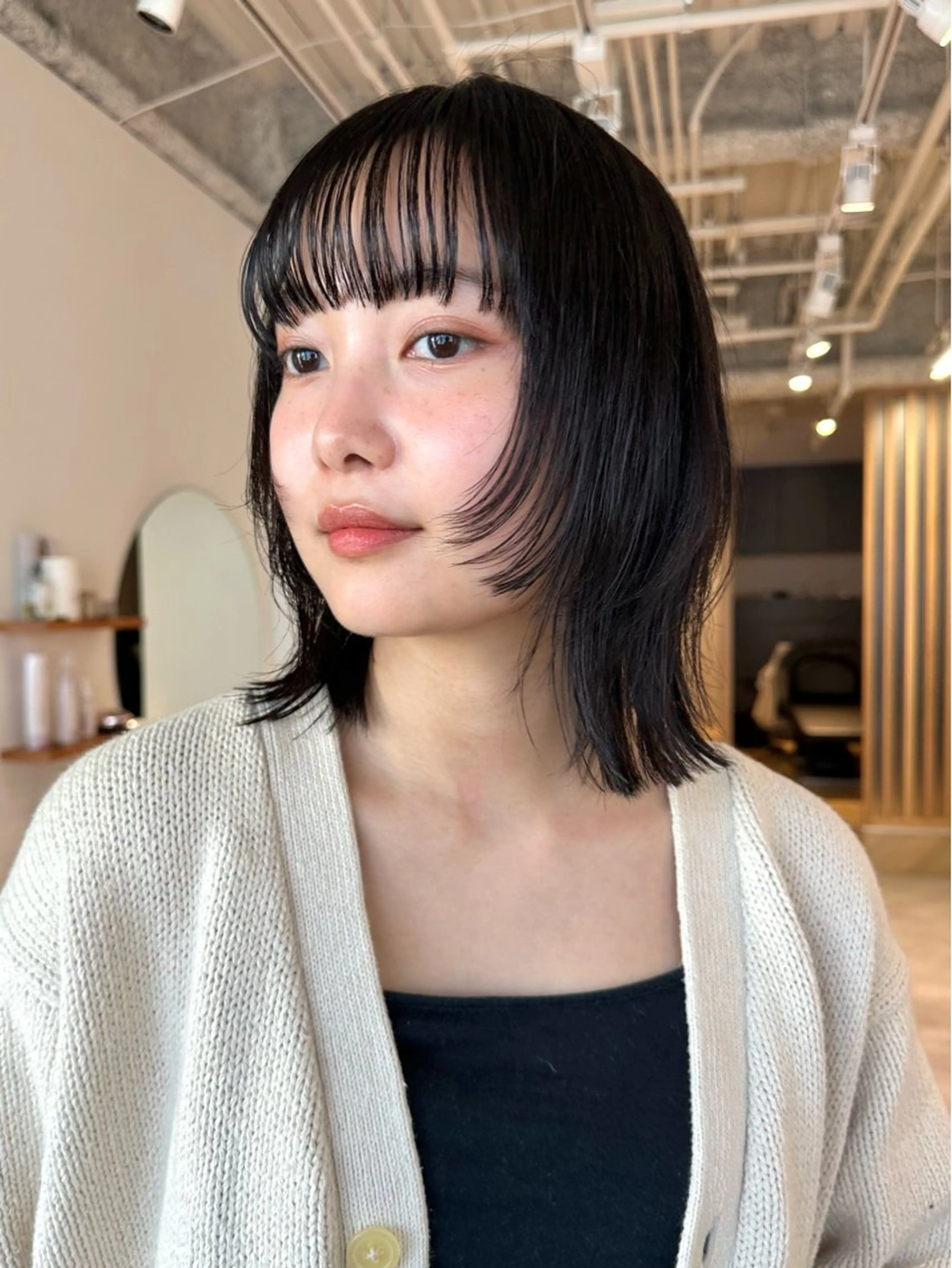 ミディアム sea by luvismけやき通り2号店所属・ボブ/ショート/ 縮毛矯正/岸本恭明のヘアスタイル