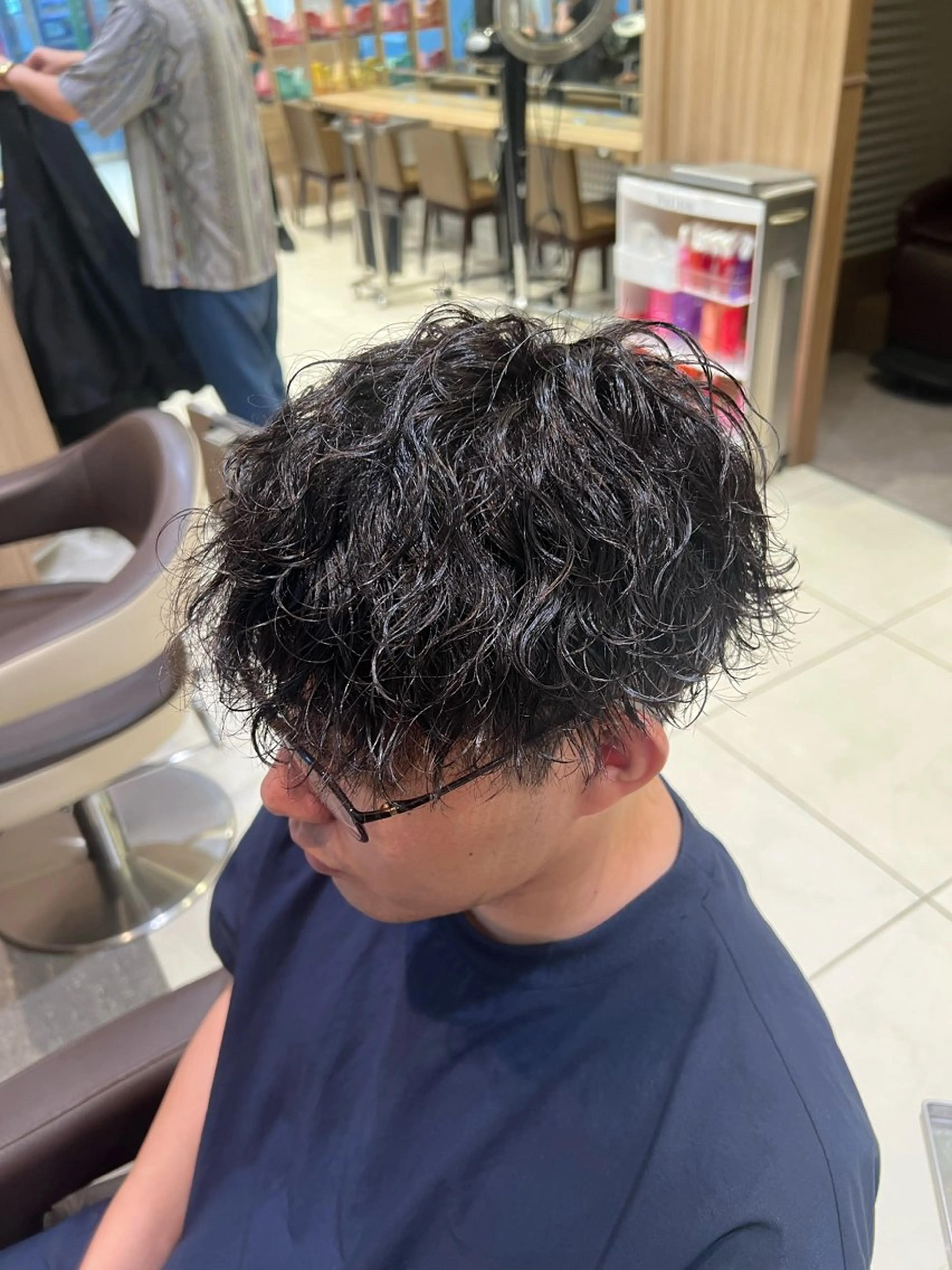 パーマ メンズ メンズパーマ 波巻きパーマ スパイラルパーマ カット パーマ SENA 再現性 パーマと縮毛矯正のヘアスタイル