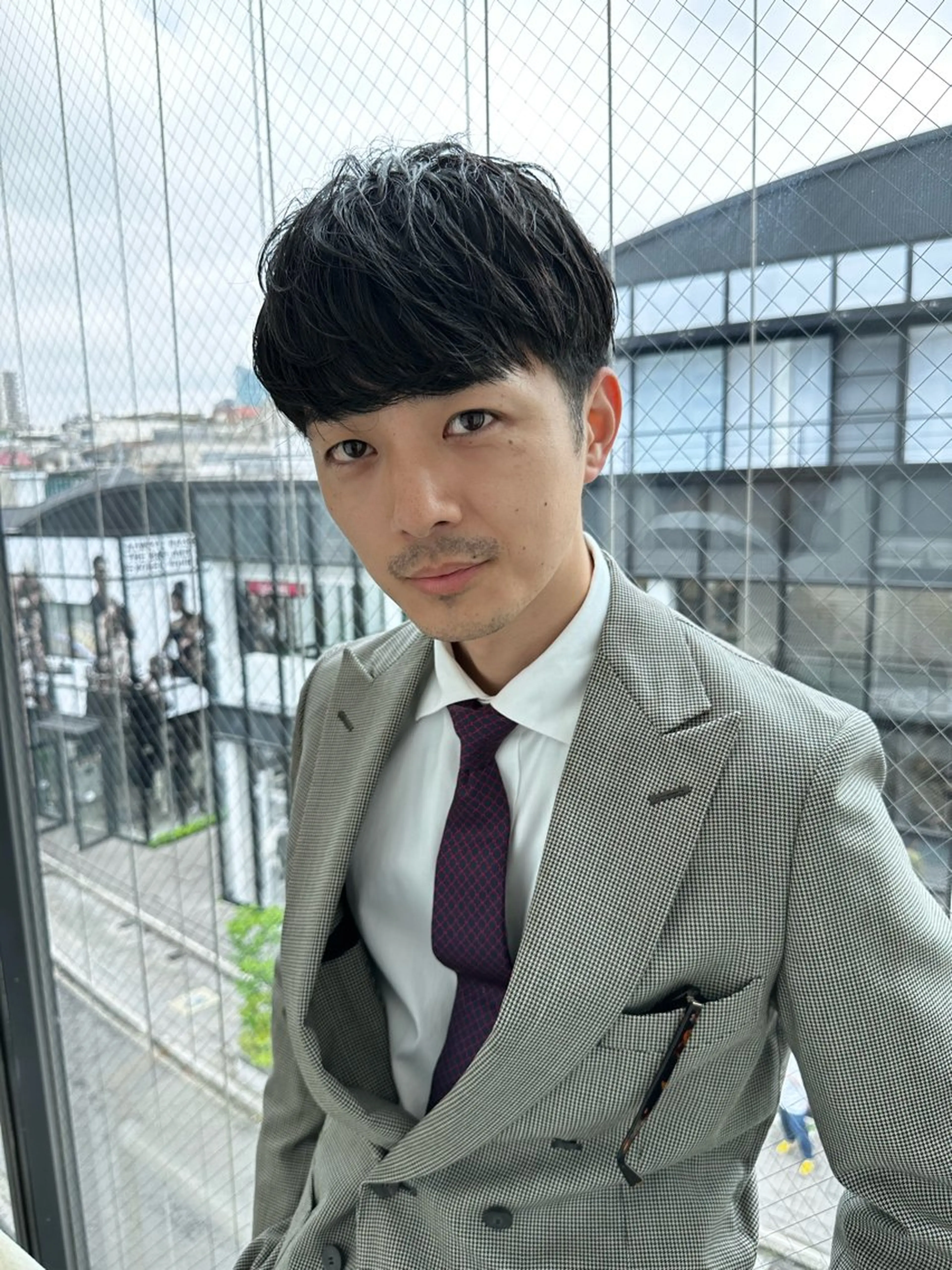 ショート パーマ メンズ 池袋センターパート No.1 裕大のヘアスタイル