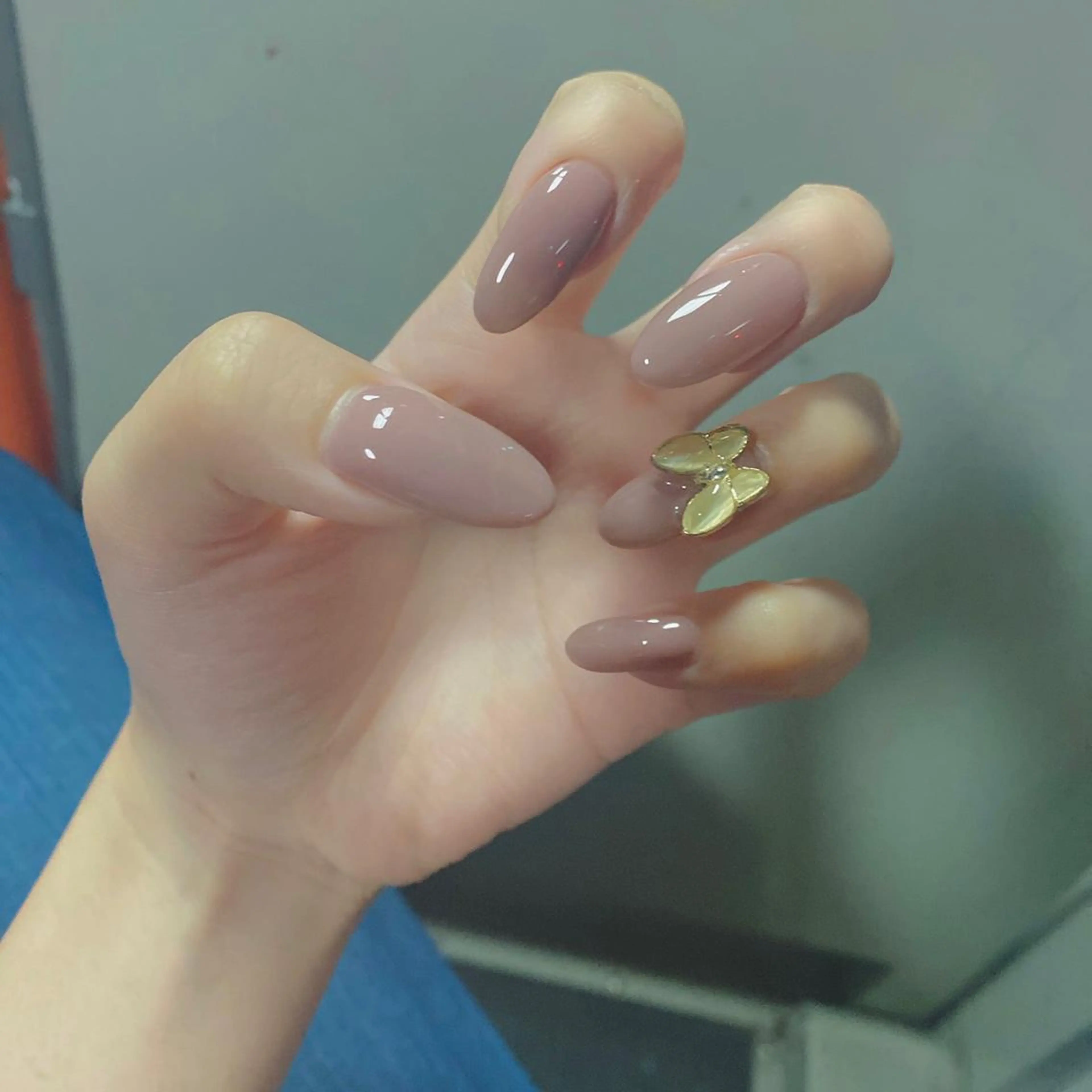 ネイル ジェルネイル ワンカラーネイル パラジェル RiLion💗 Risa🦋💜のネイルデザイン