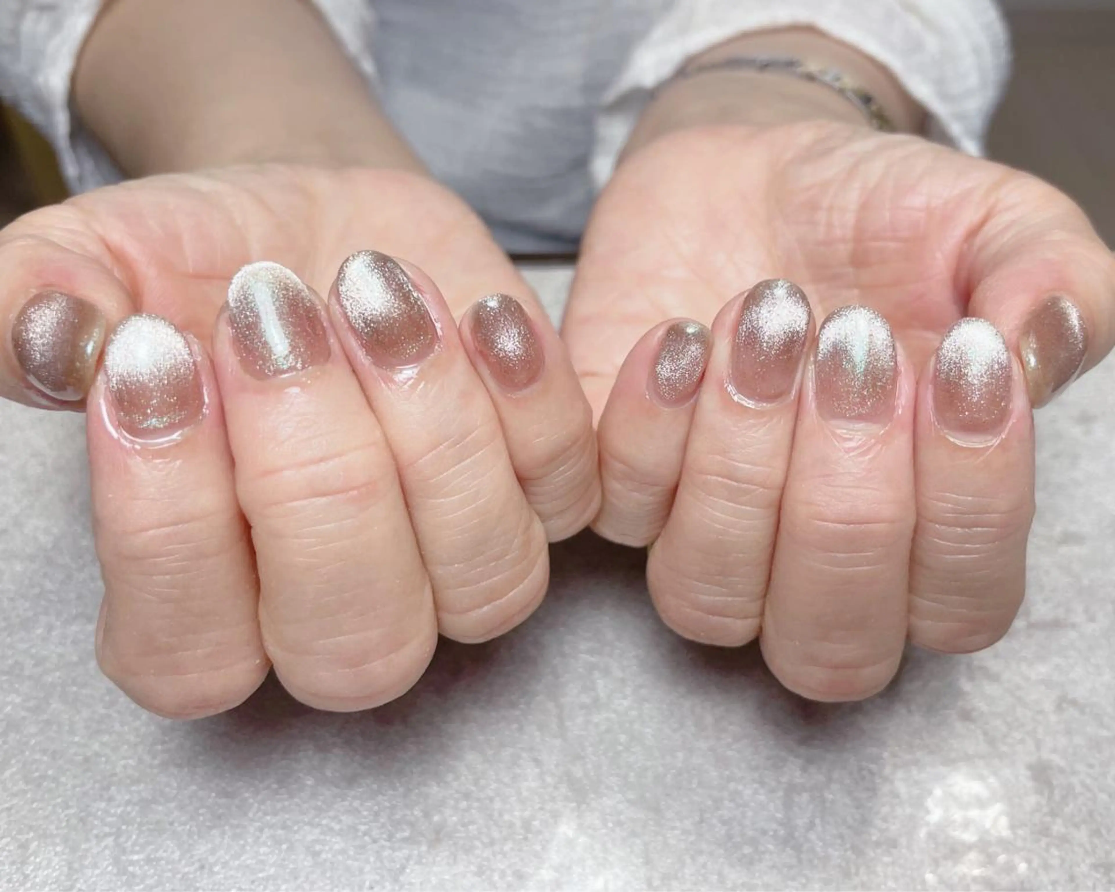 ネイル マグネットネイル シンプルネイル ハンドネイル BLANCEnail所属・BLANCnail yuuのネイルデザイン