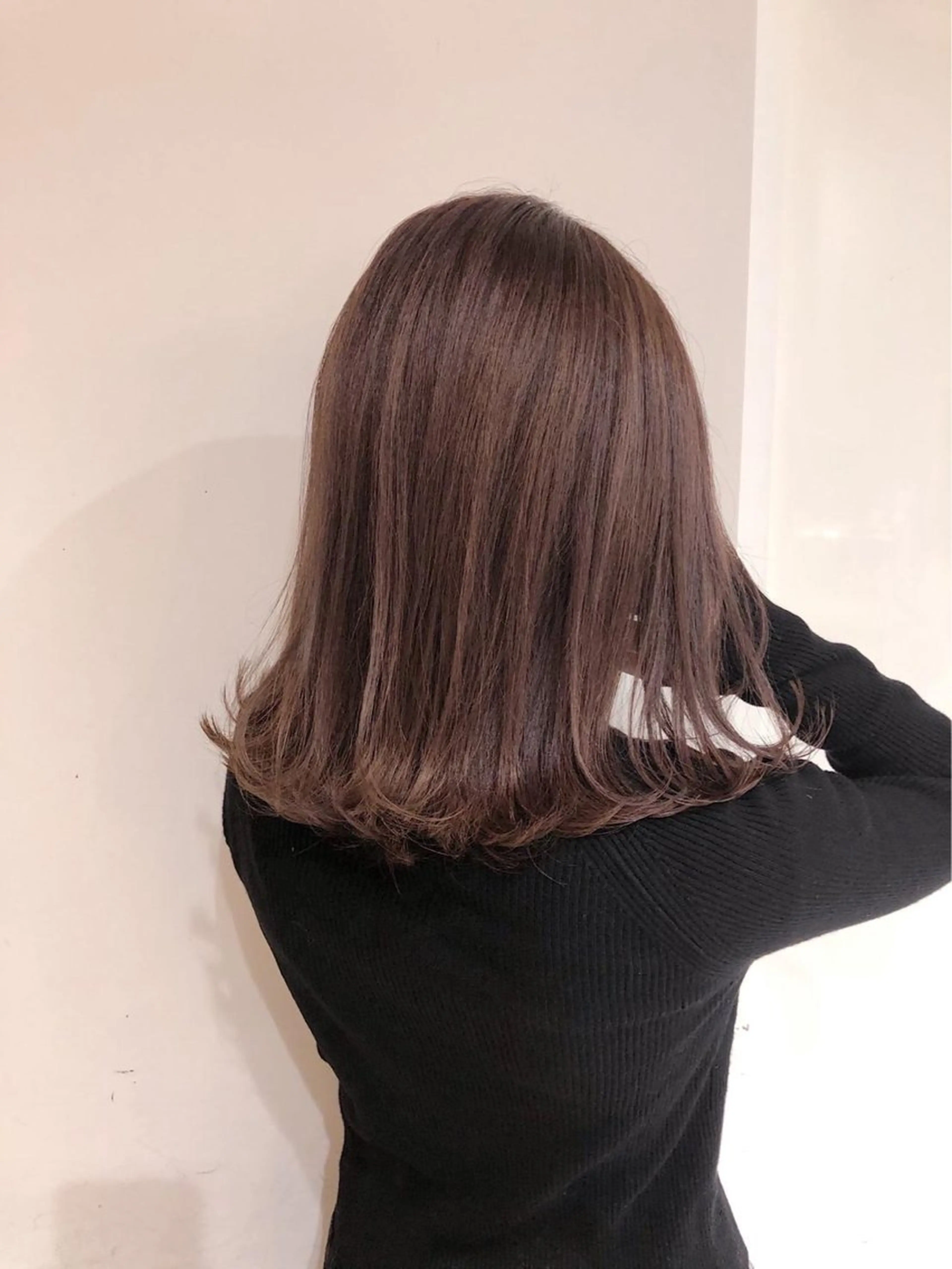 セミロング カラー 坂田 洋介のヘアスタイル